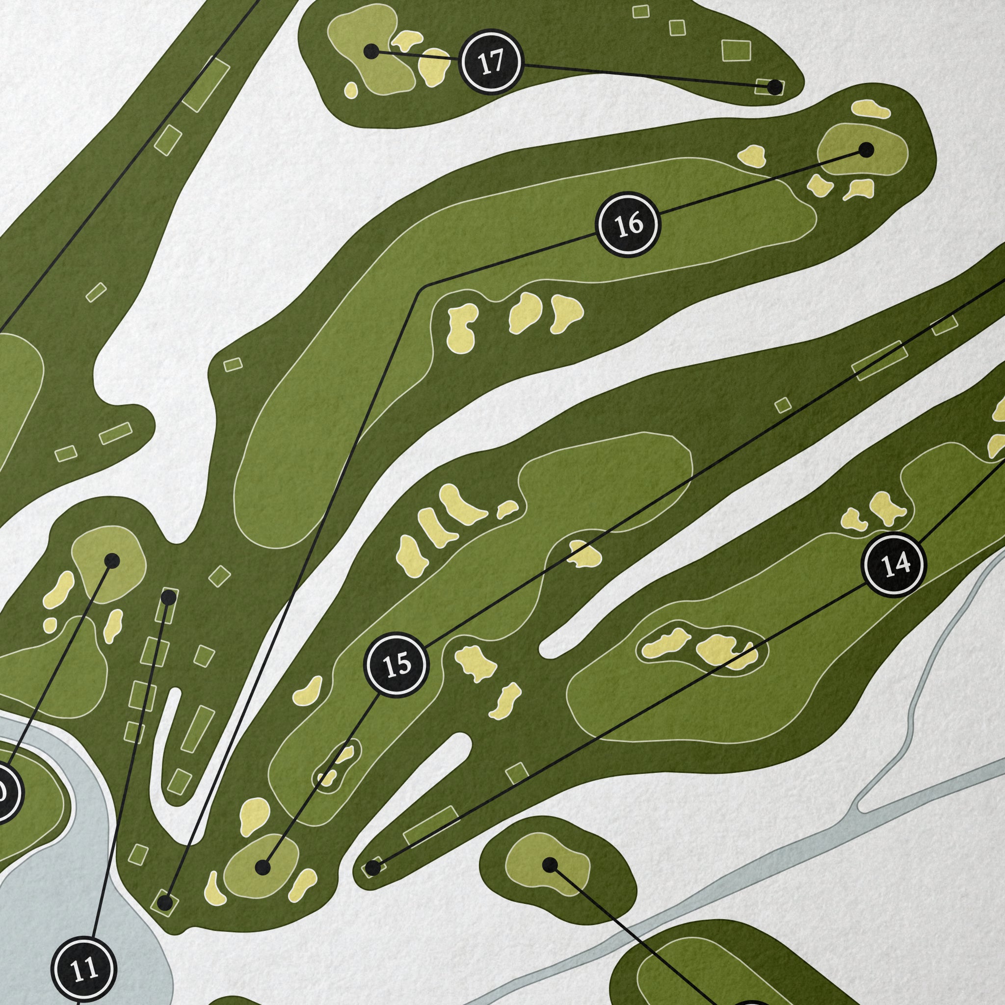 Charlotte Country Club | Golf Course Map | Close Up