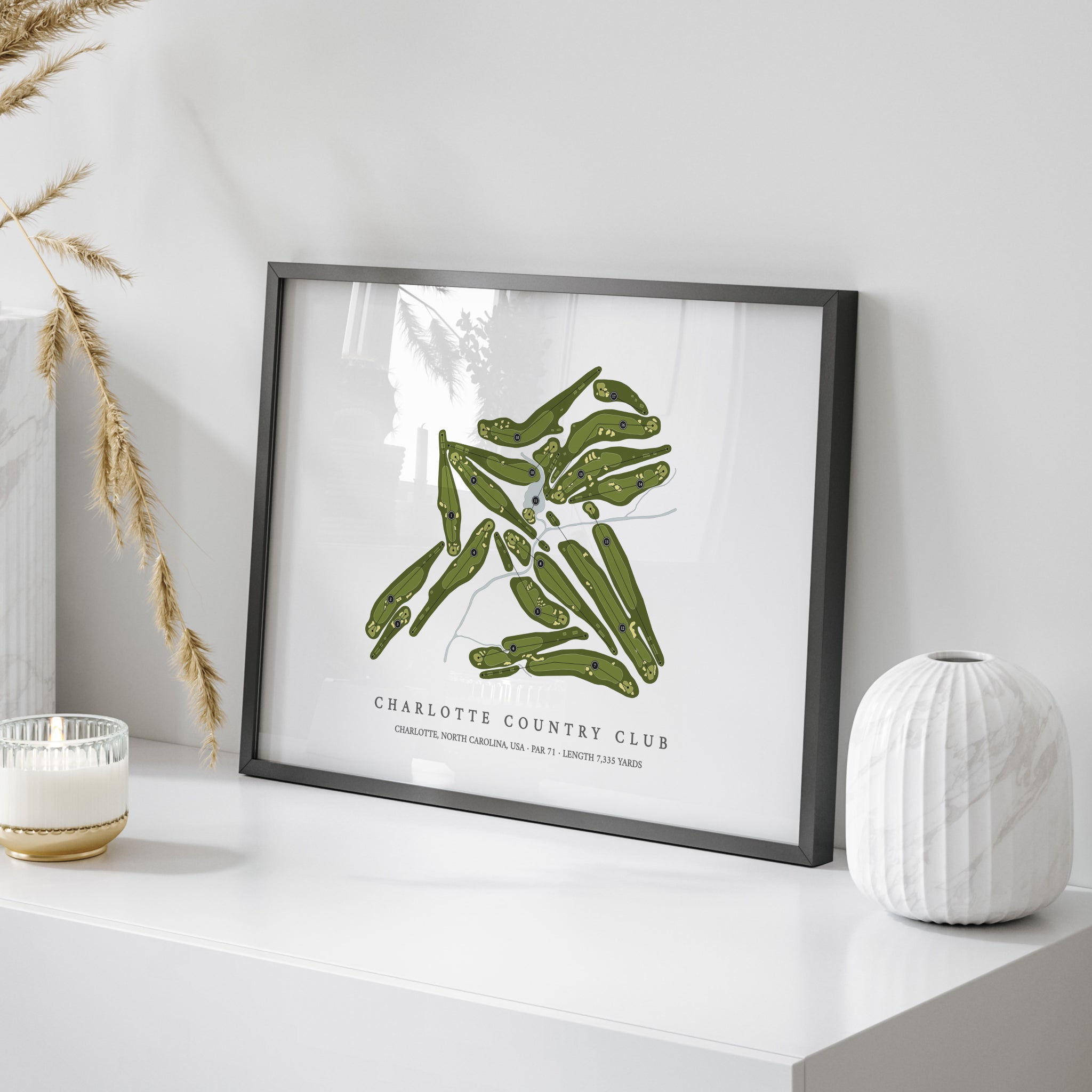 Charlotte Country Club | Golf Course Map | On Table