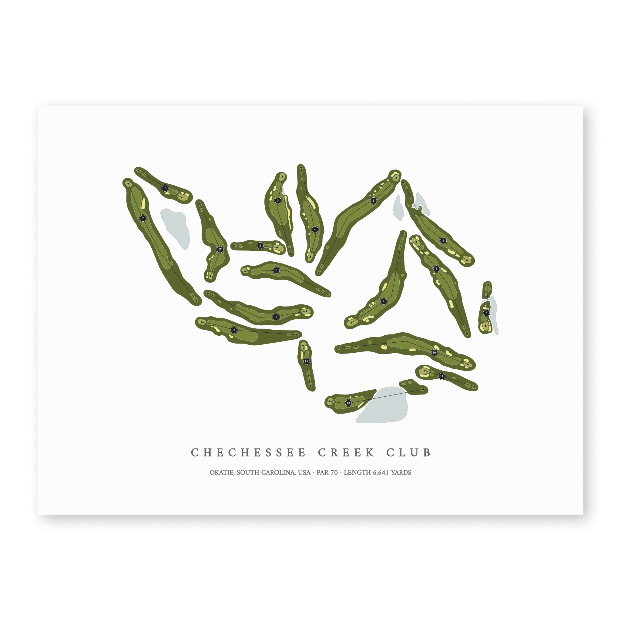 Chechessee Creek Club | Golf Course Print | Unframed