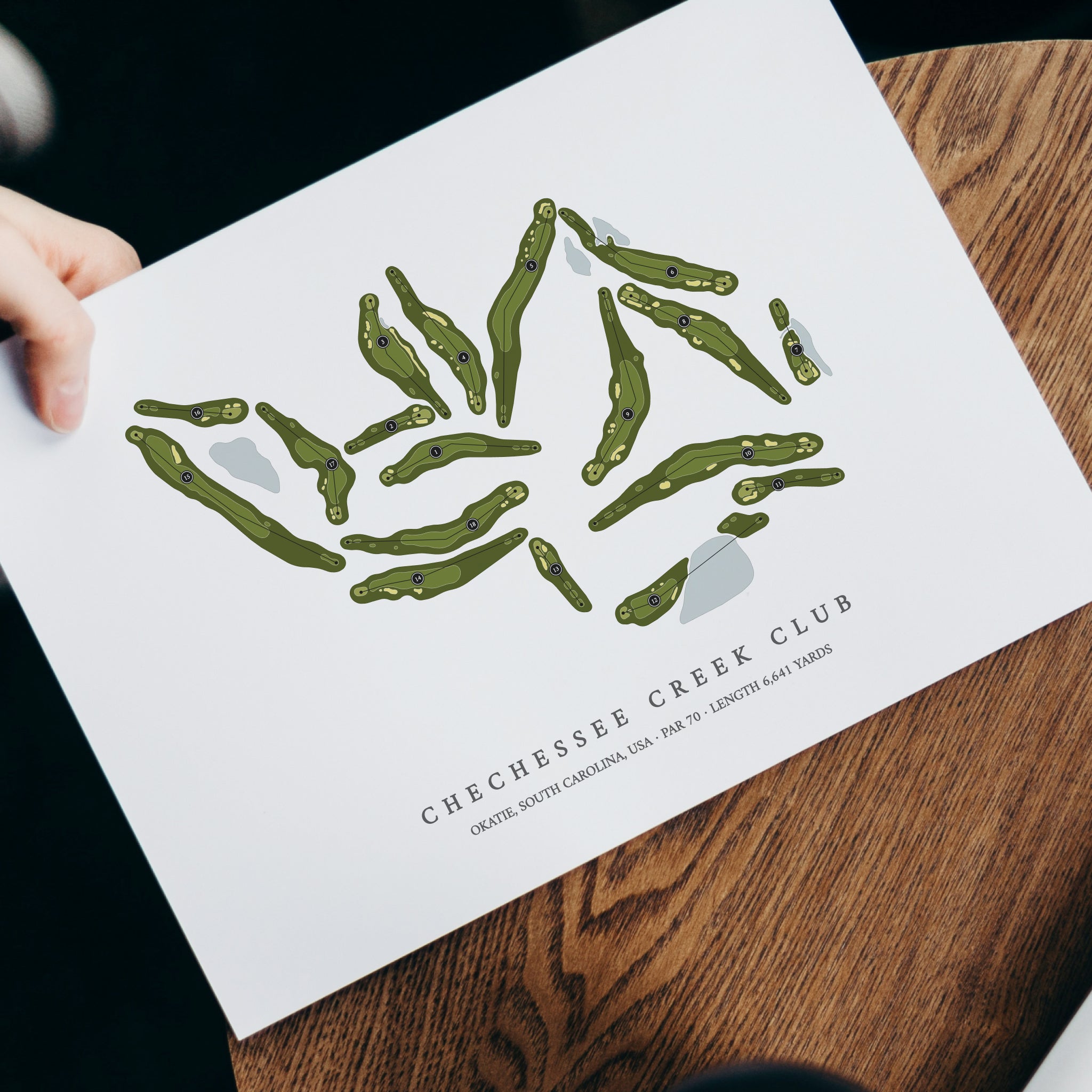 Chechessee Creek Club | Golf Course Print | With Laptop