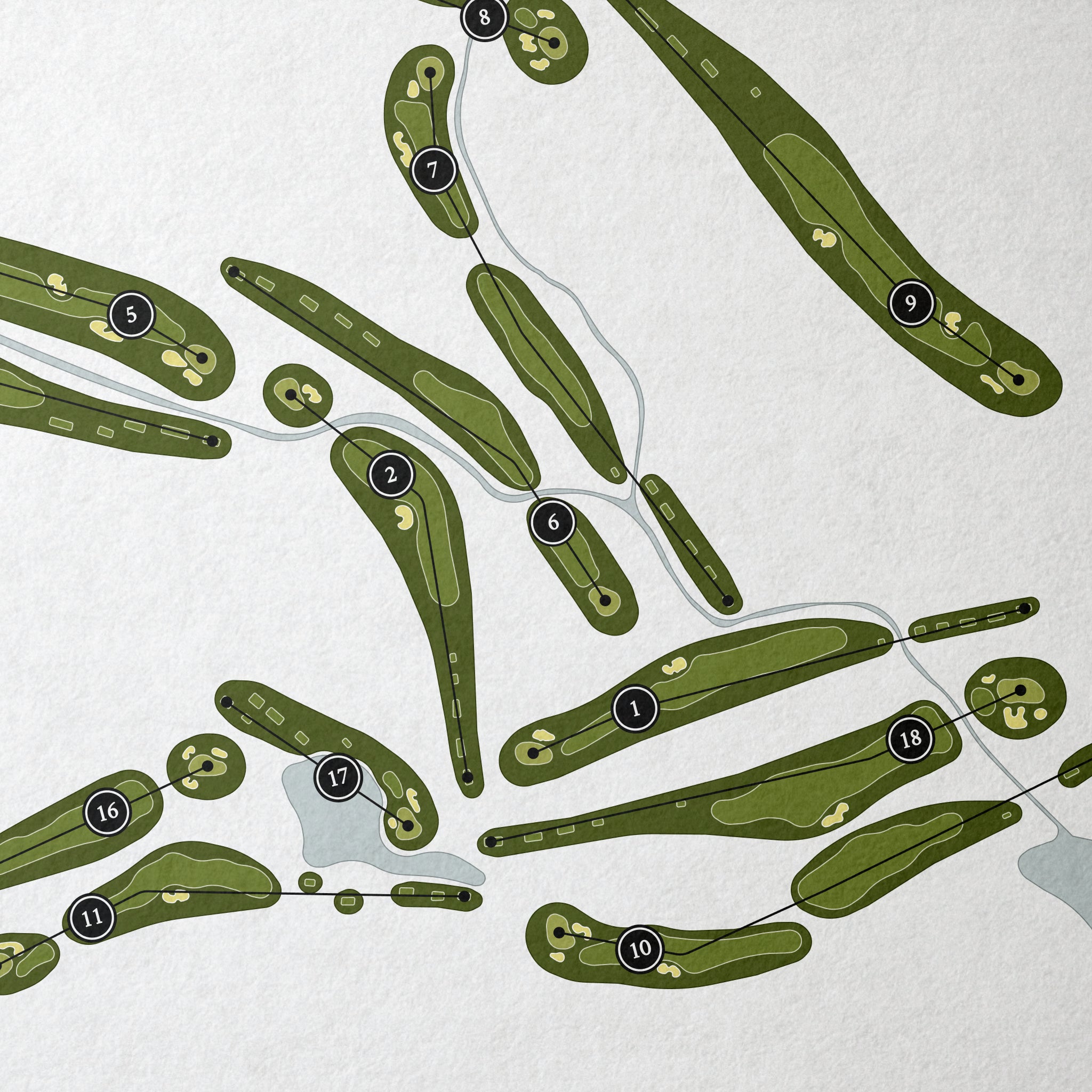 Chenal Country Club | Golf Course Map | Close+Up