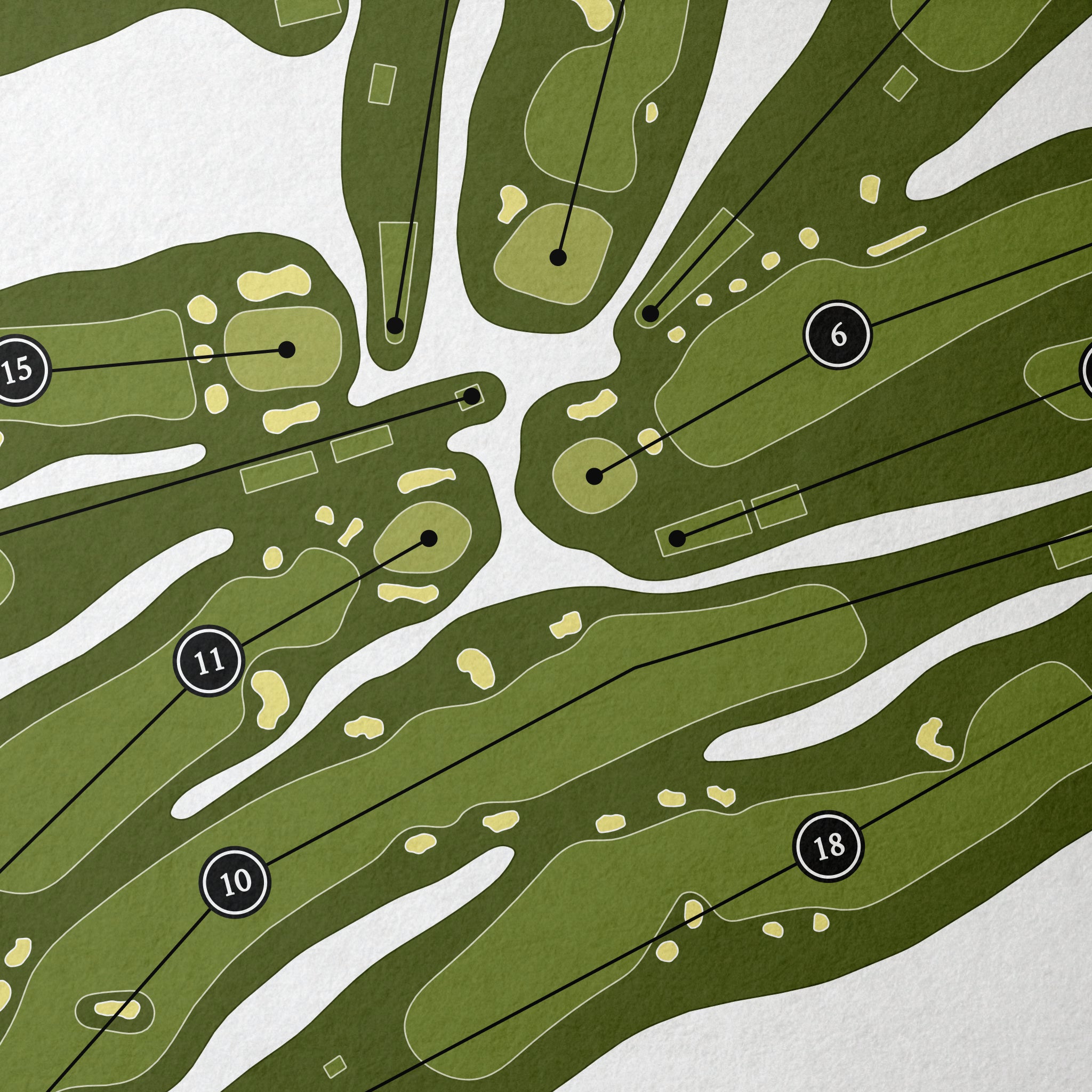 Cherry Valley Club | Golf Course Map | Close Up