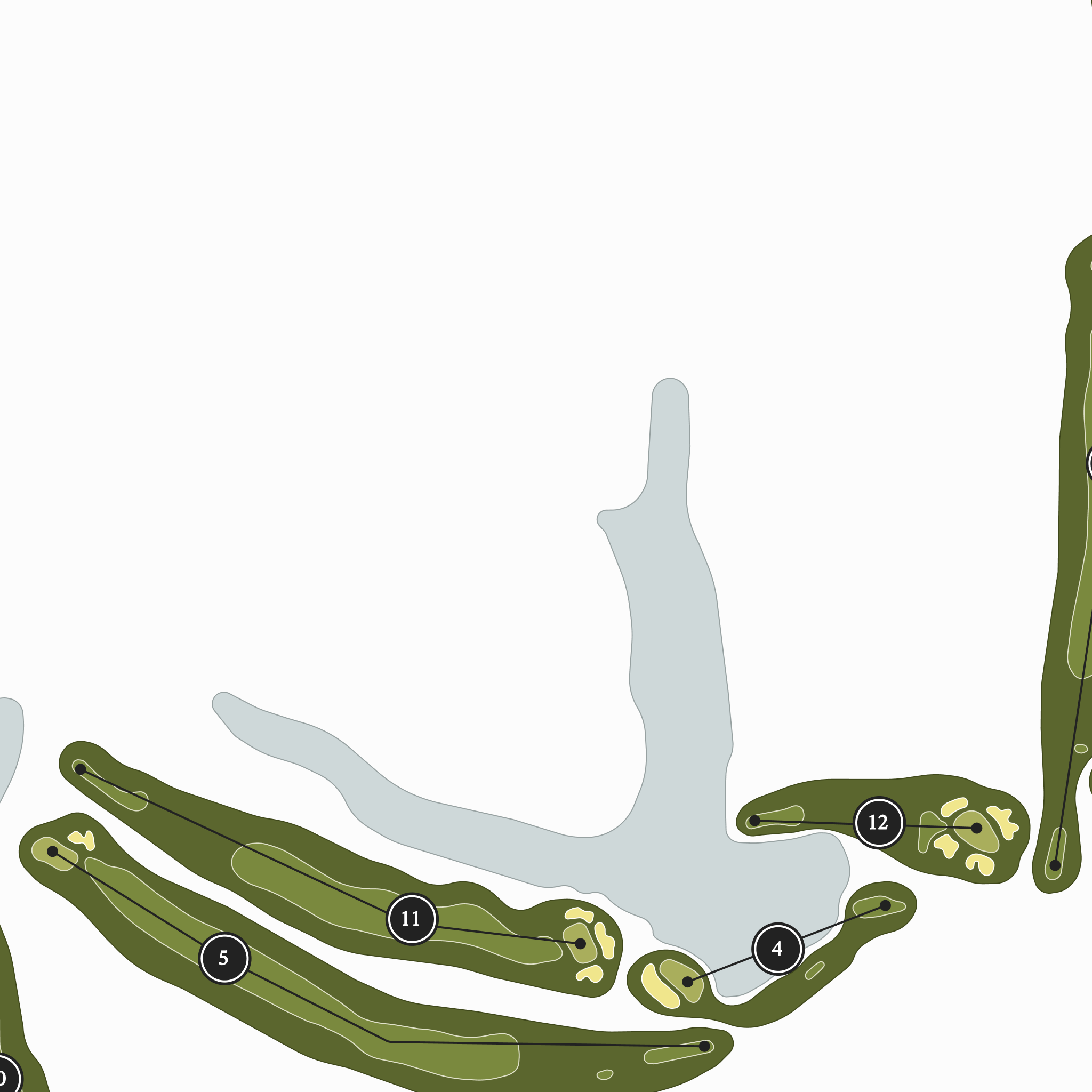 Chester River Yacht & Country Club | Golf Course Map | Close Up