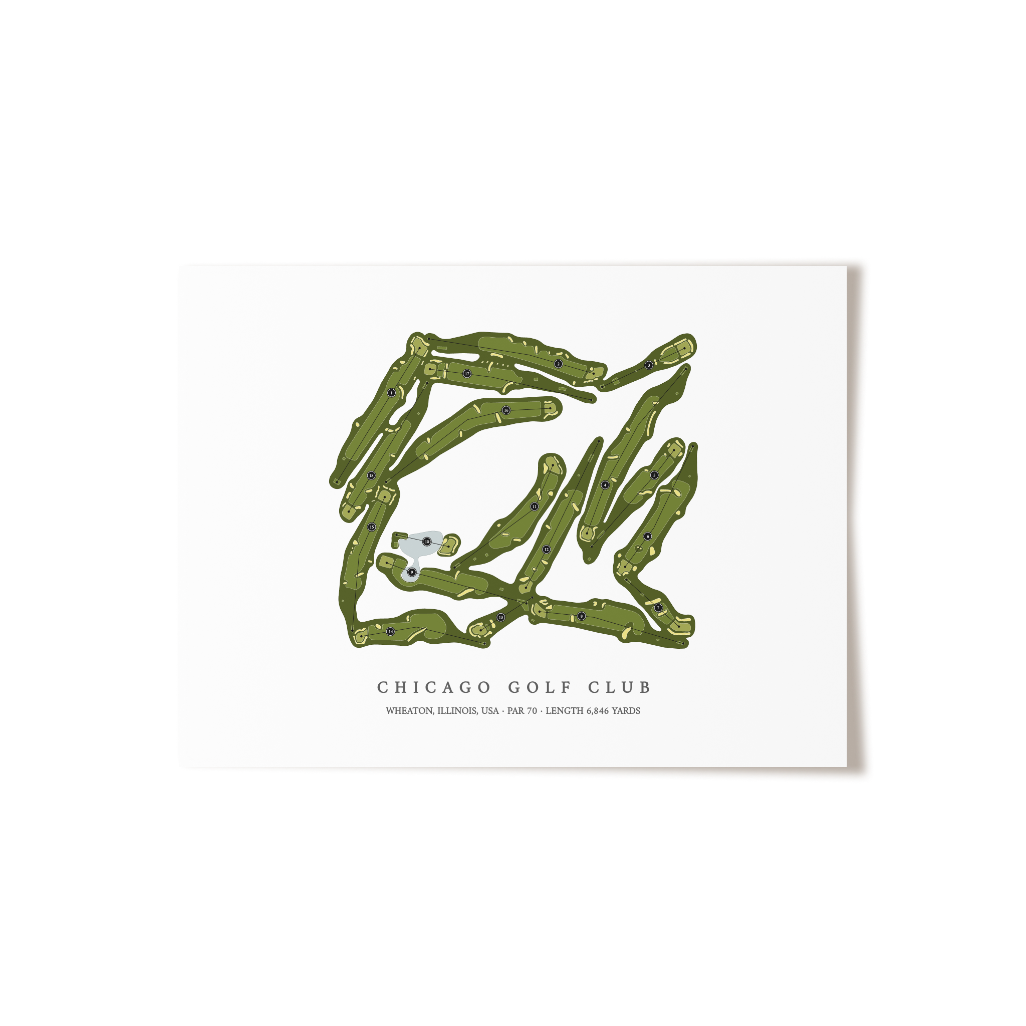 Chicago Golf Club | Golf Course Print | Unframed