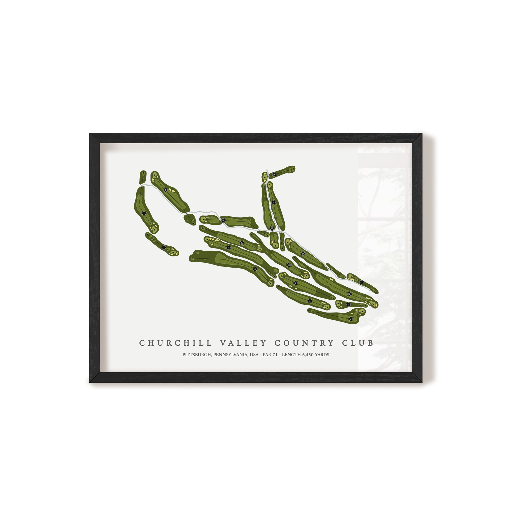 Churchill Valley Country Club | Golf Course Print | Black+Frame