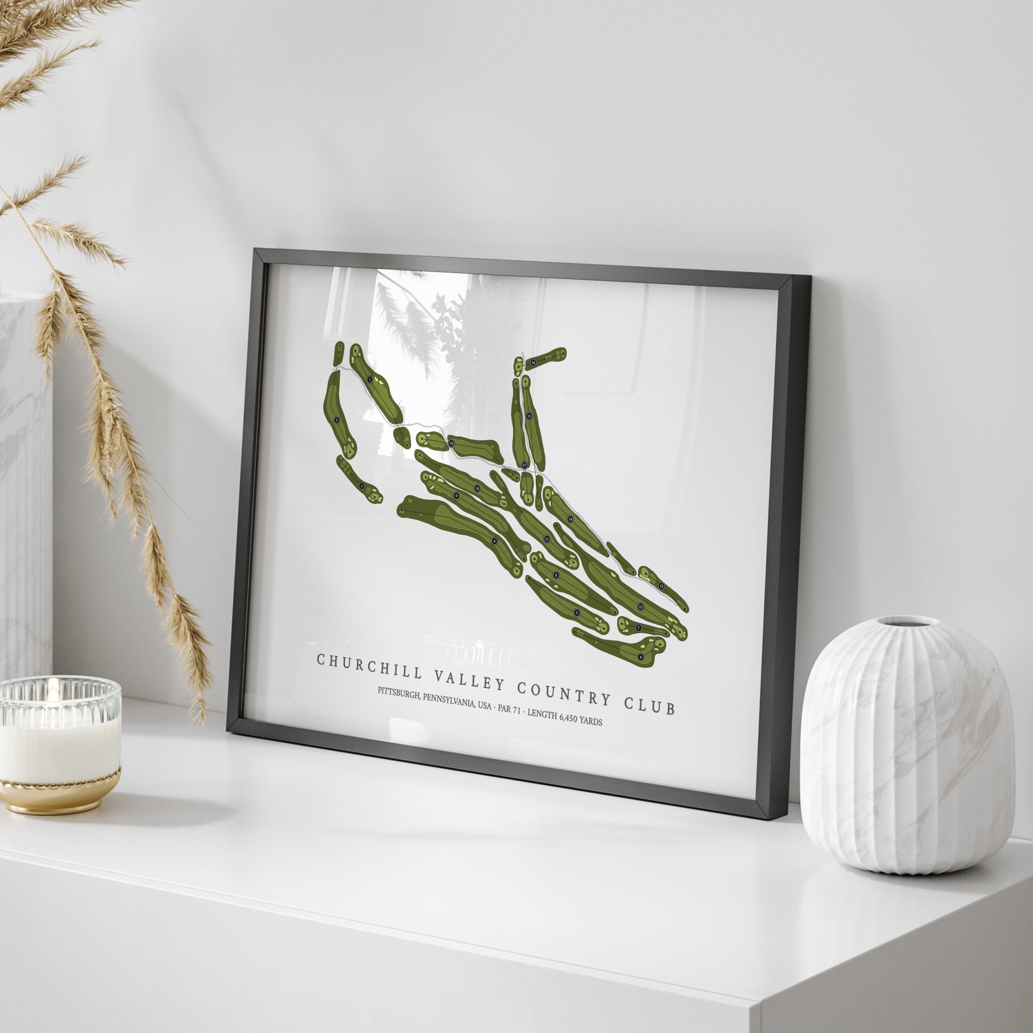 Churchill Valley Country Club | Golf Course Print | On+Table