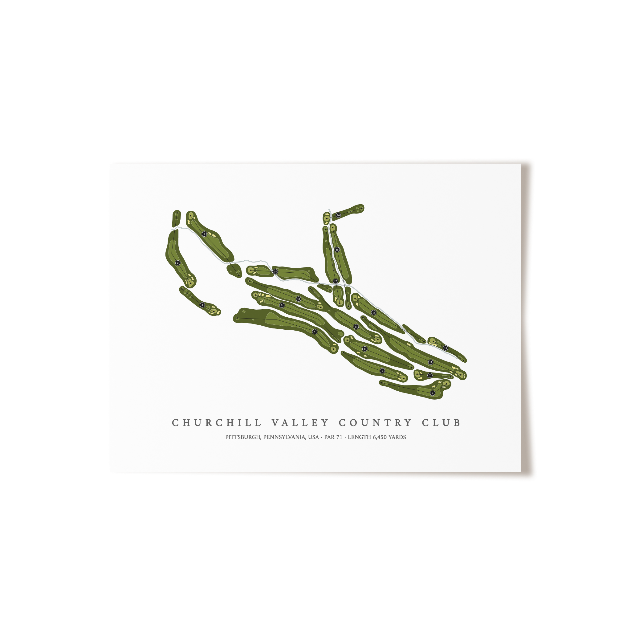 Churchill Valley Country Club | Golf Course Print | Unframed