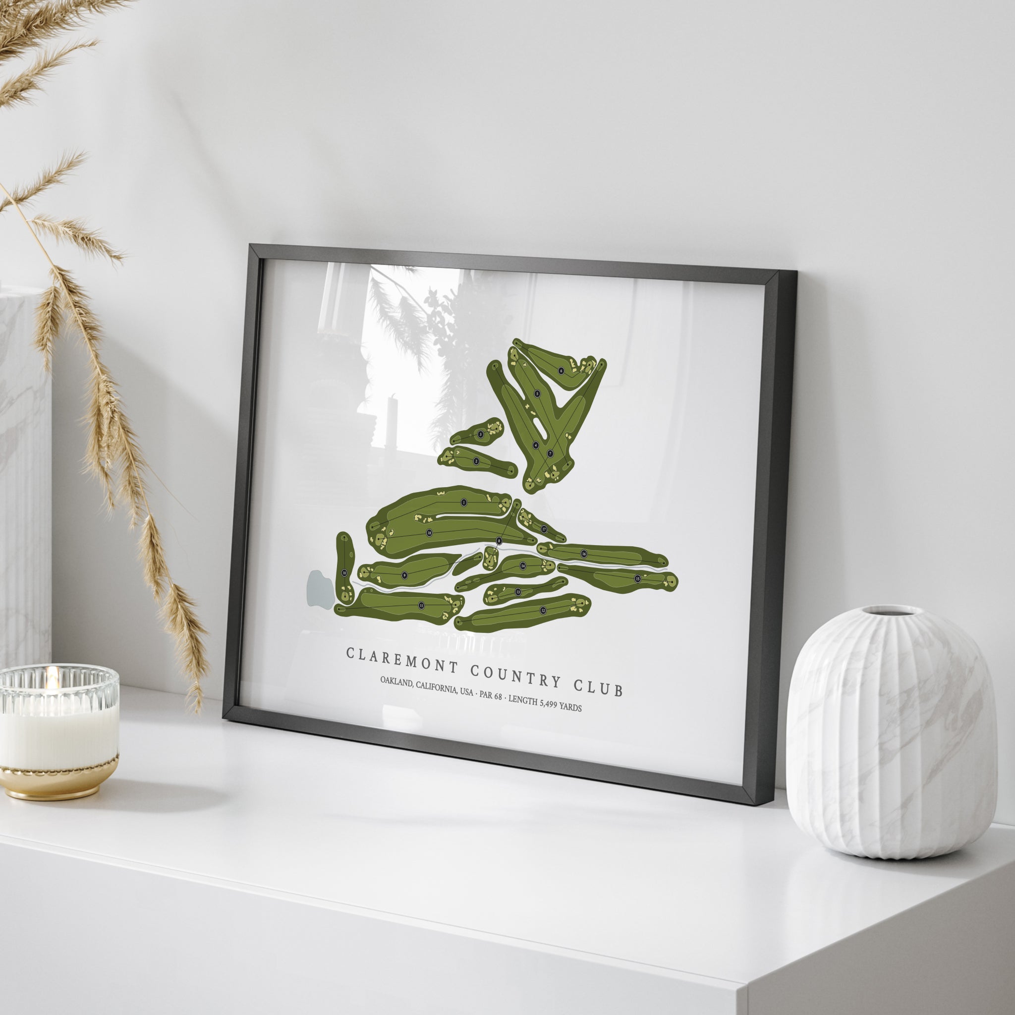 Claremont Country Club | Golf Course Print | On+Table