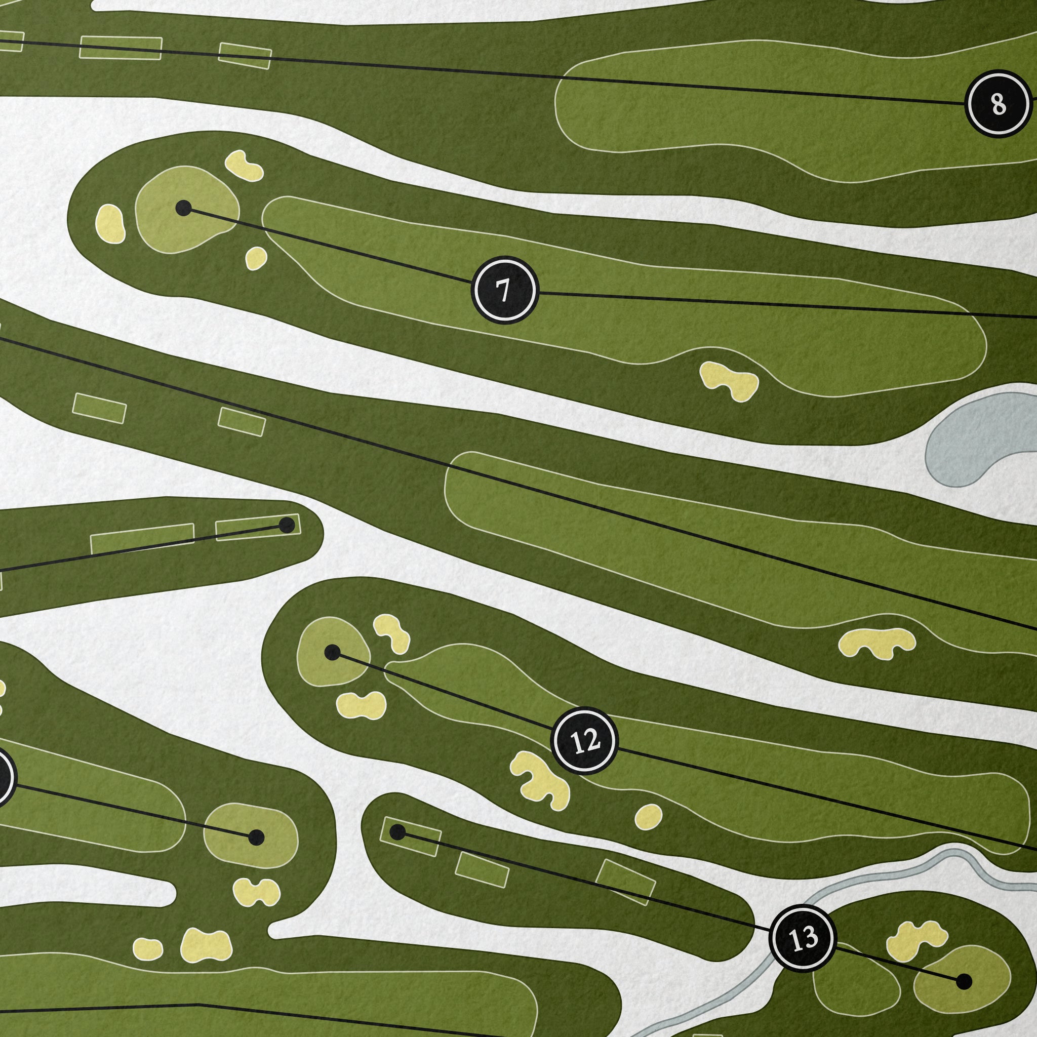 Clinton Country Club | Golf Course Map | Close Up