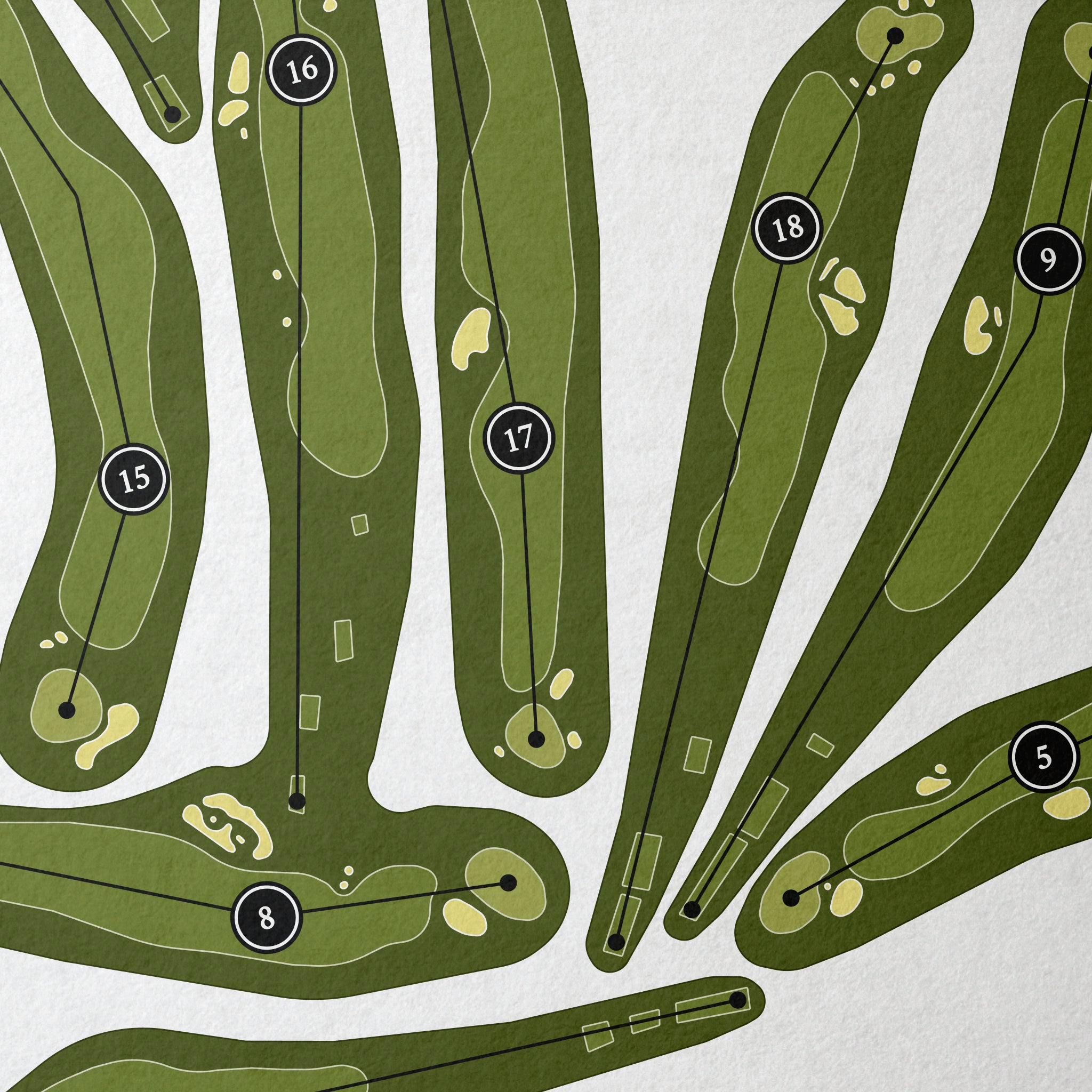 Cobblestone Creek Country Club | Golf Course Map | Close+Up