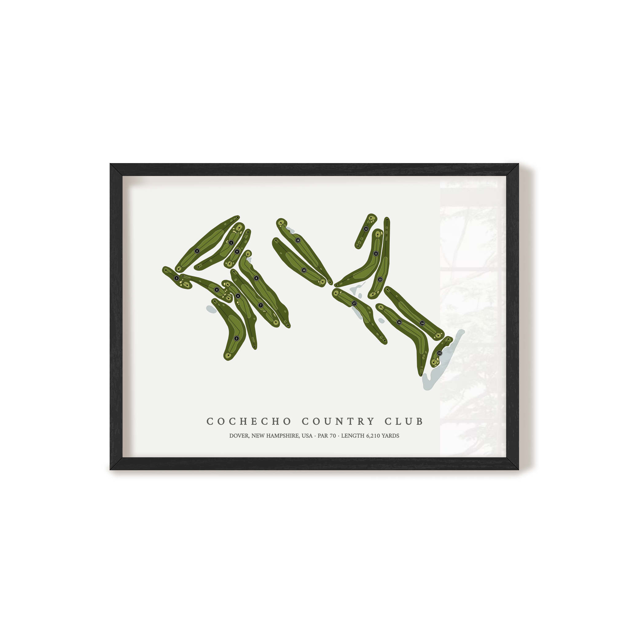 Cochecho Country Club | Golf Course Print | Black+Frame
