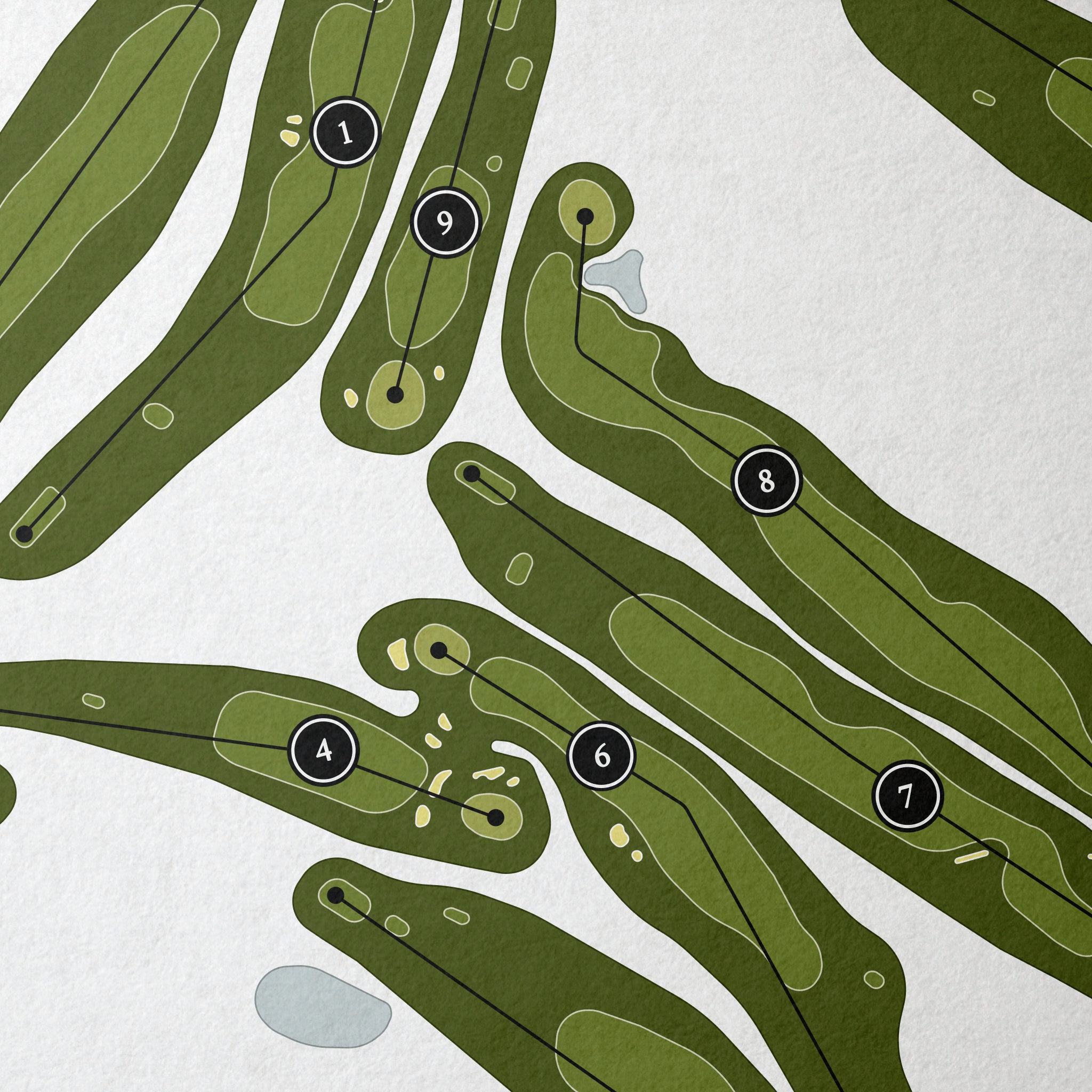 Cochecho Country Club | Golf Course Print | Close+Up