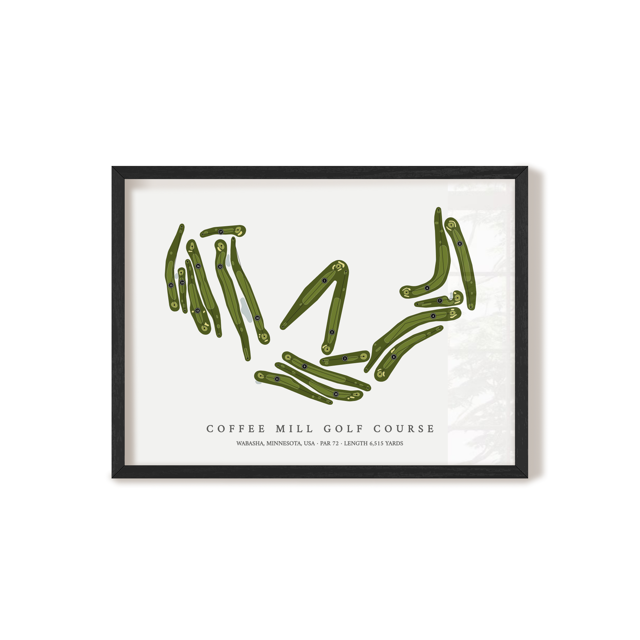 Coffee Mill Golf Course | Golf Course Map | Black+Frame