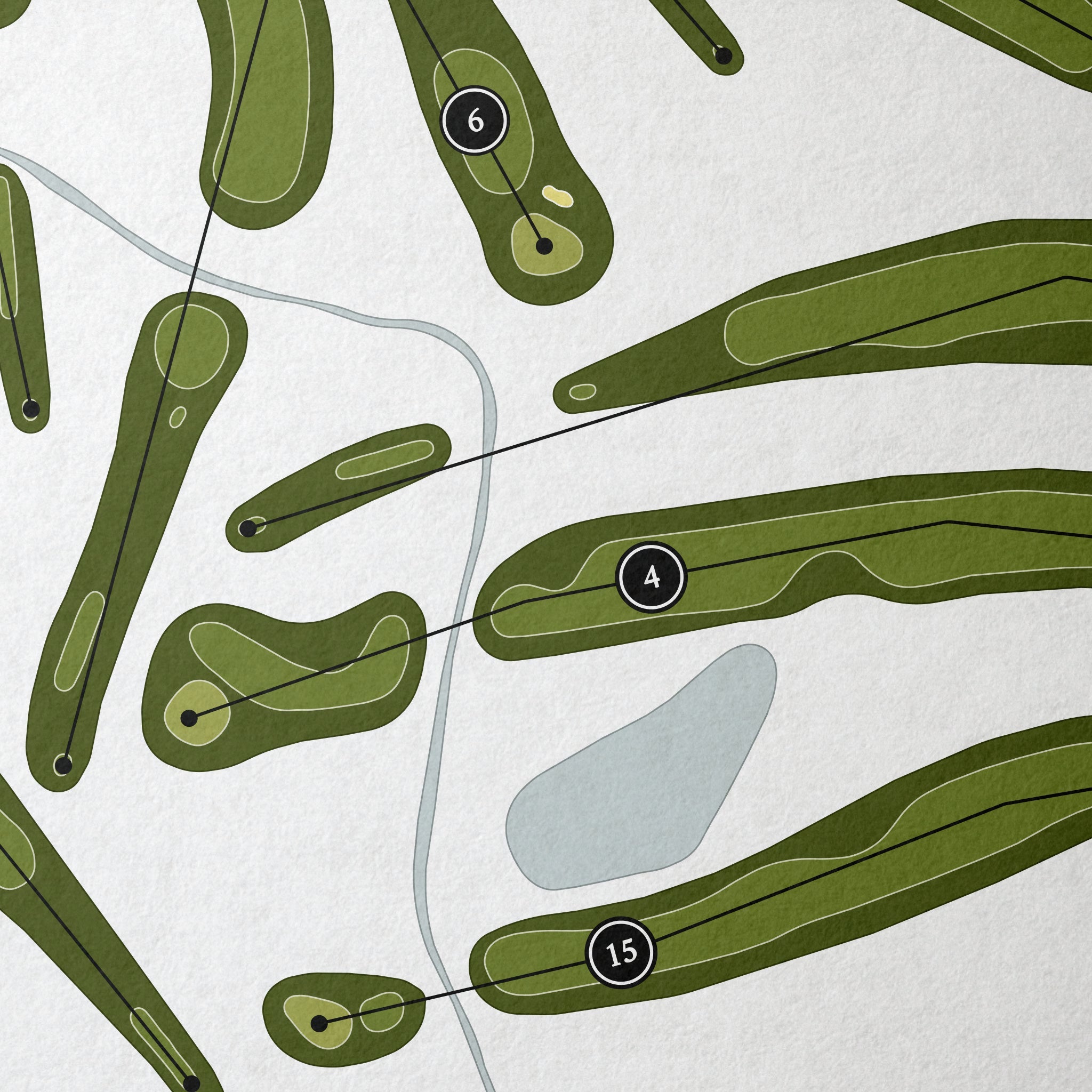 Collindale Golf Course | Golf Course Map | Close Up