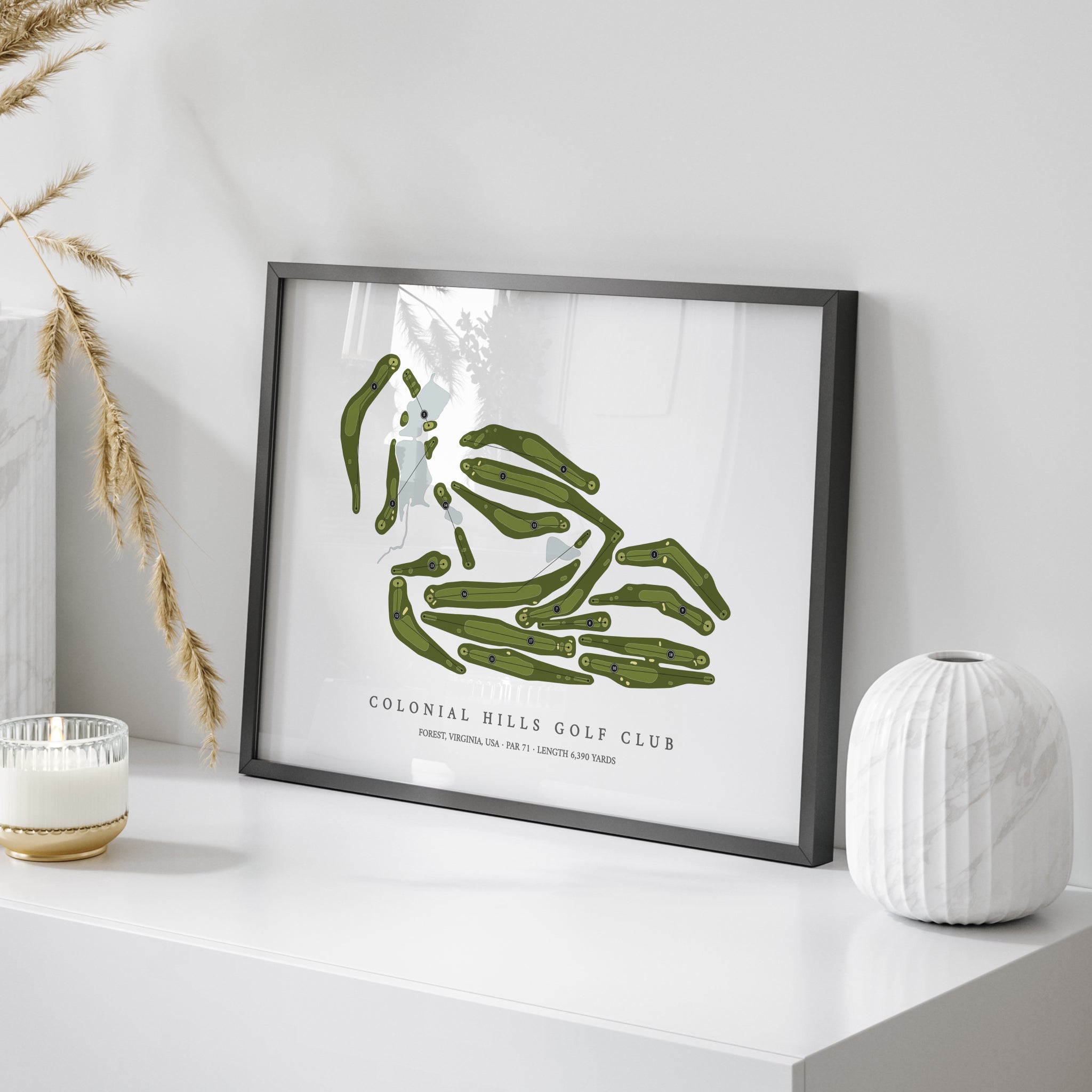 Colonial Hills Golf Club | Golf Course Map | On Table