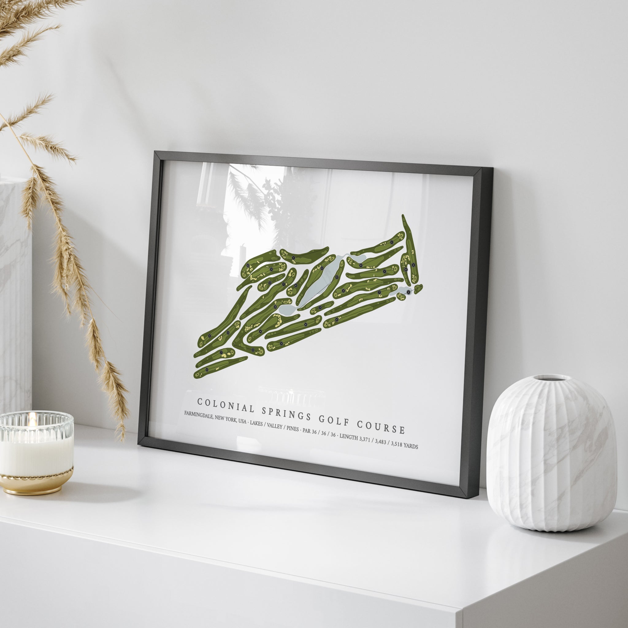 Colonial Springs Golf Course | Golf Course Map | On Table