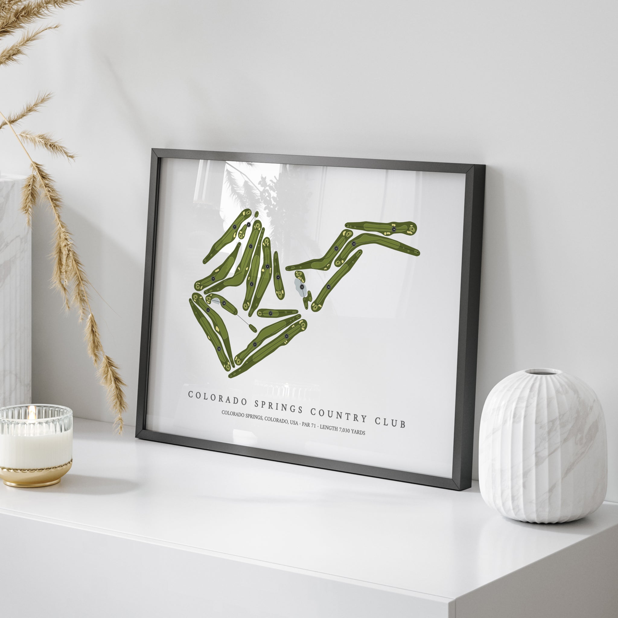 Colorado Springs Country Club | Golf Course Map | On Table