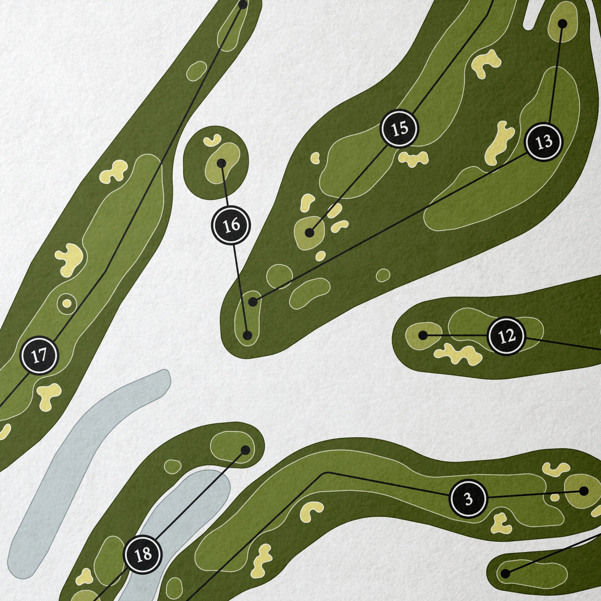 Colts Neck Golf Club | Golf Course Map | Close+Up