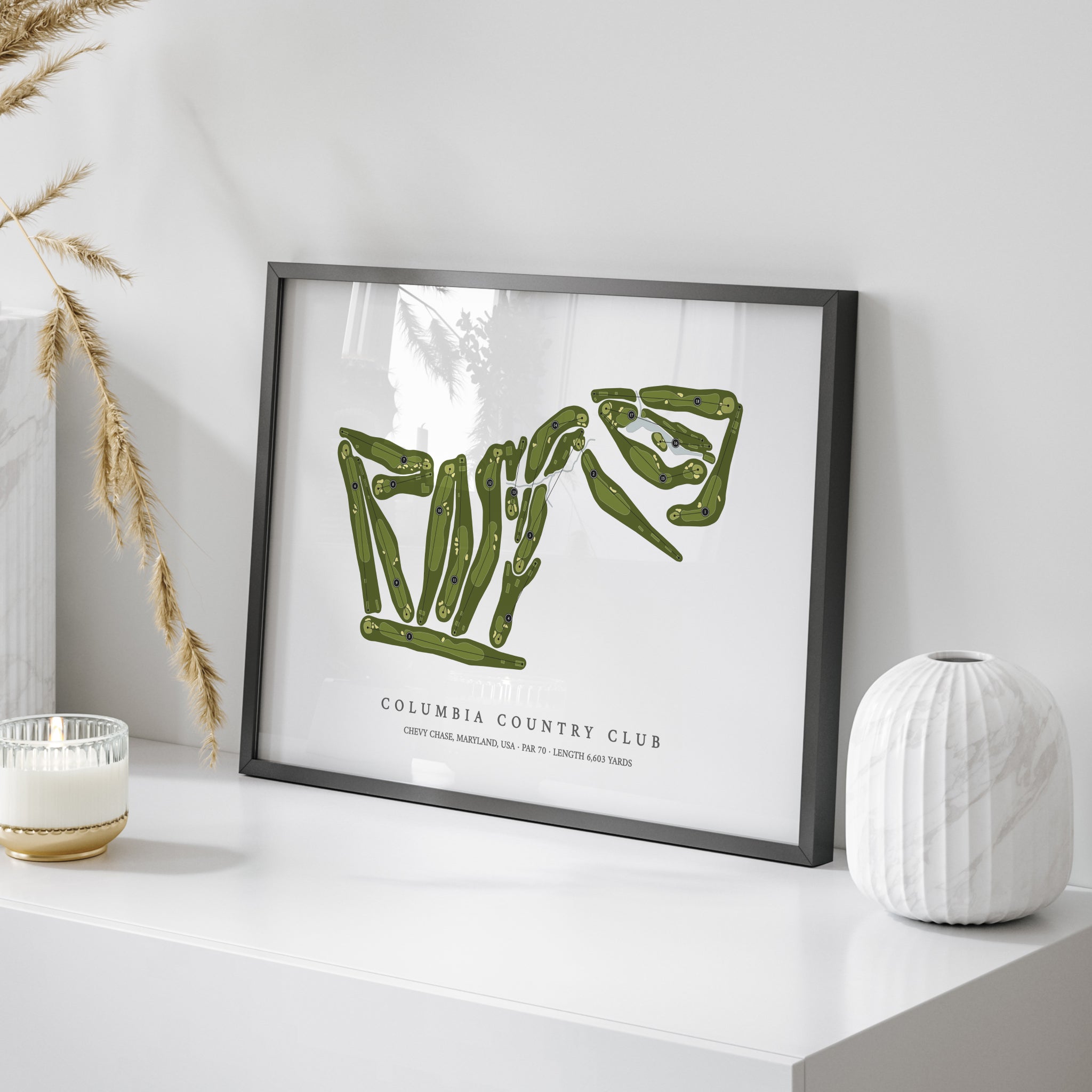 Columbia Country Club | Golf Course Map | On Table