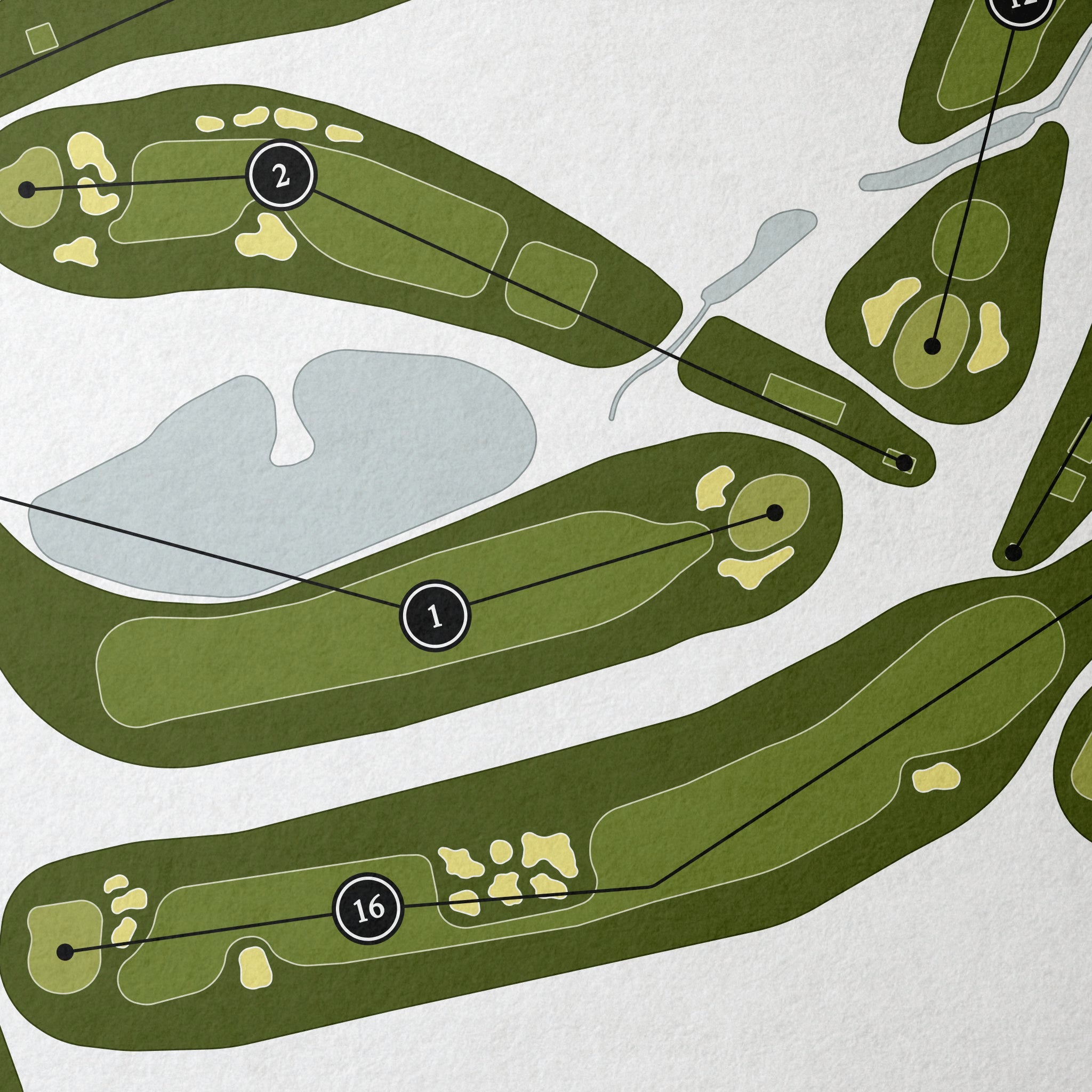 Concord Country Club | Golf Course Map | Close Up
