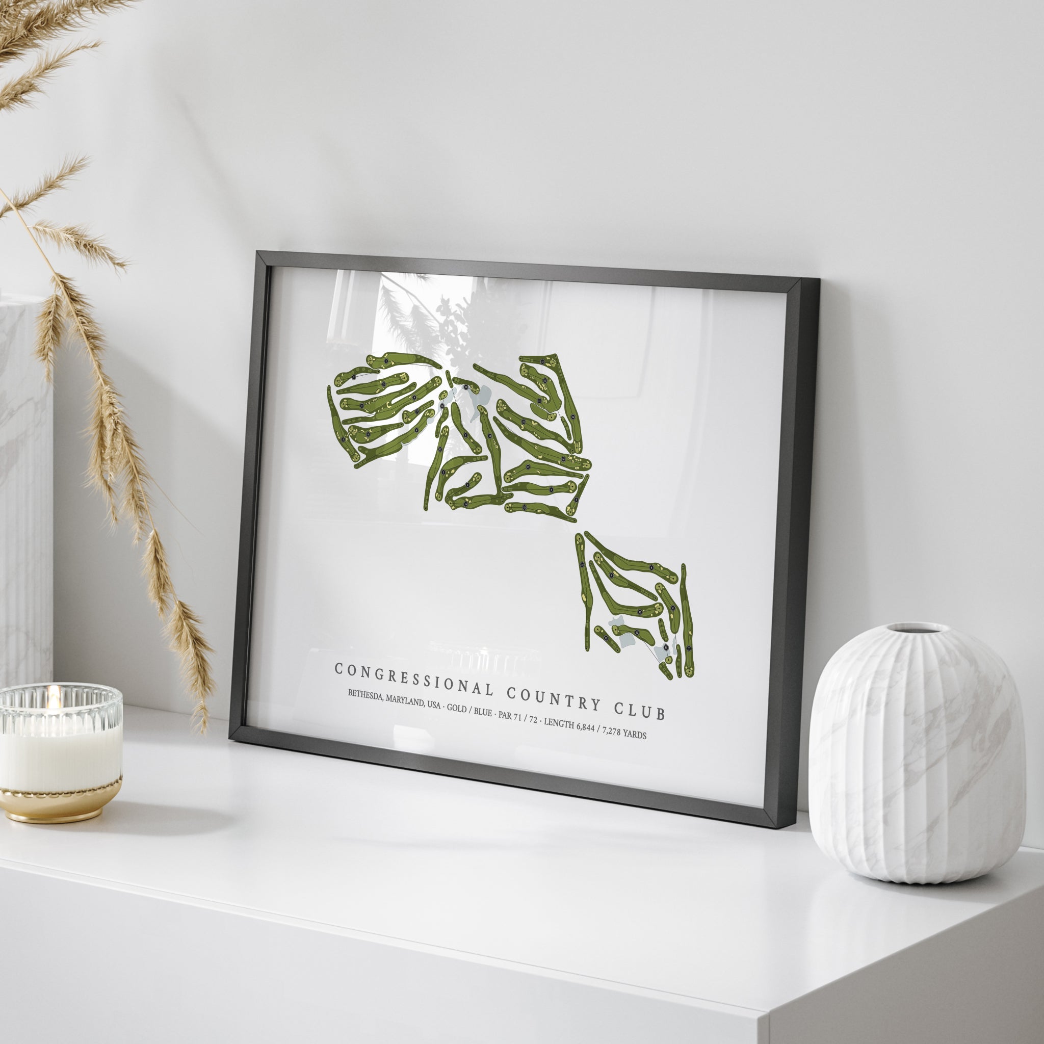 Congressional Country Club | Golf Course Map | On Table