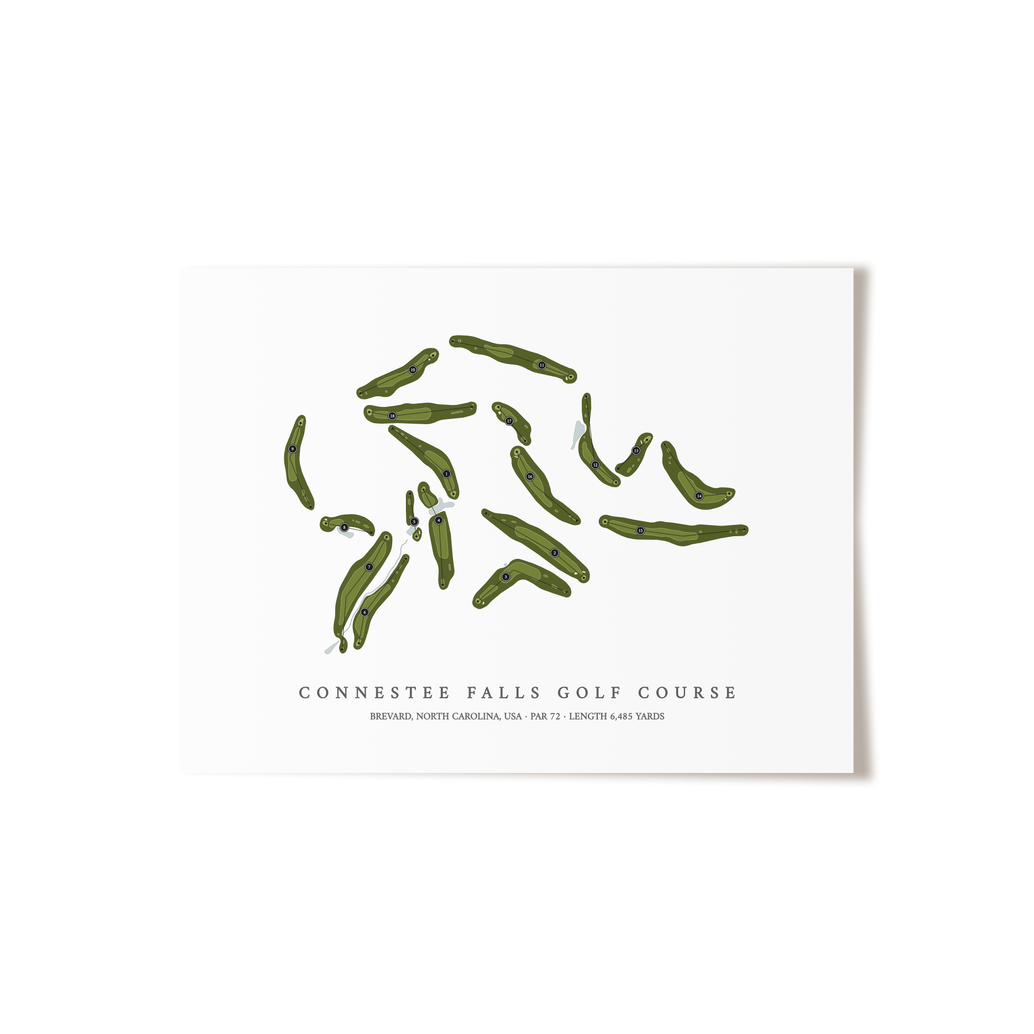 Connestee Falls Golf Course | Golf Course Print | Unframed