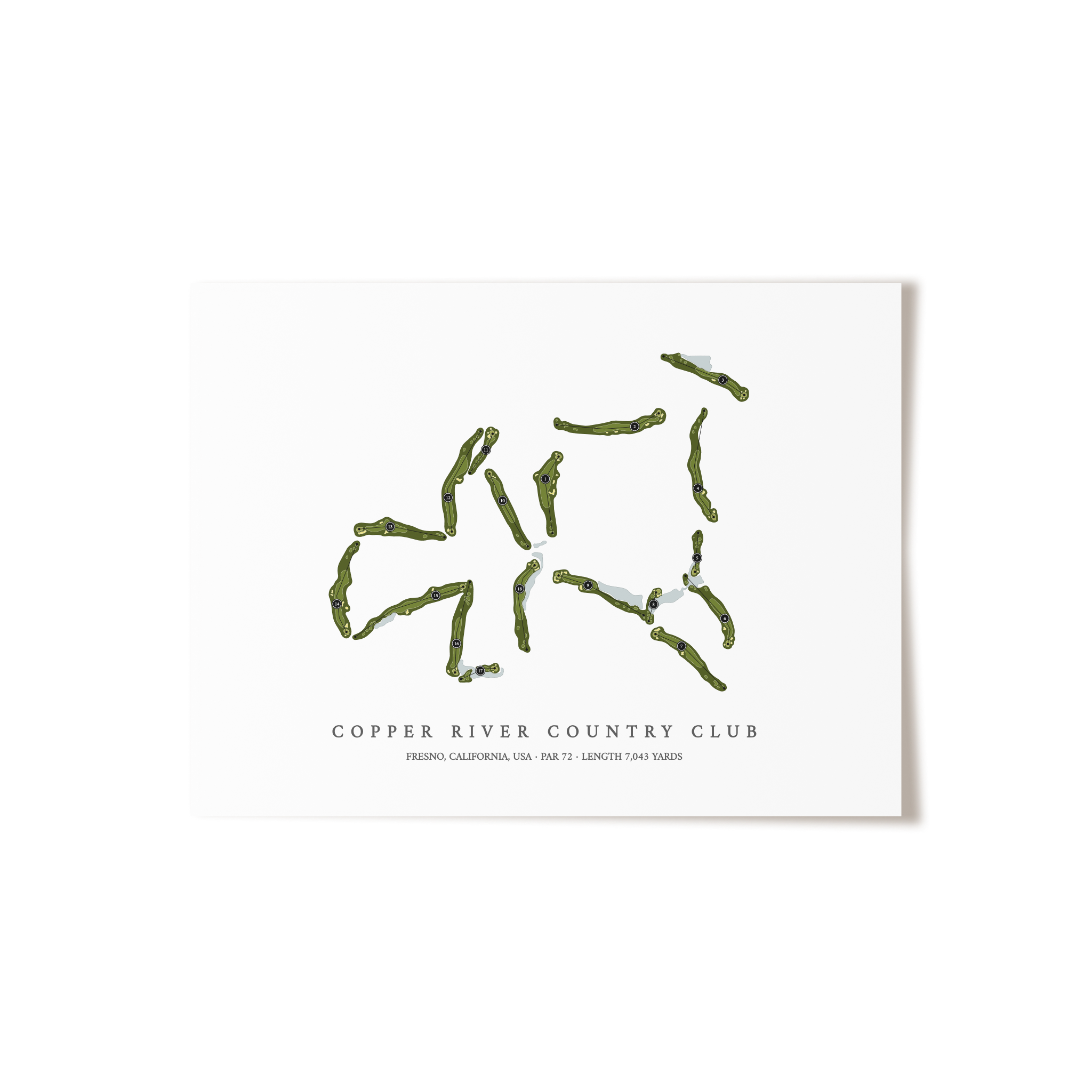 Copper River Country Club | Golf Course Print | Unframed