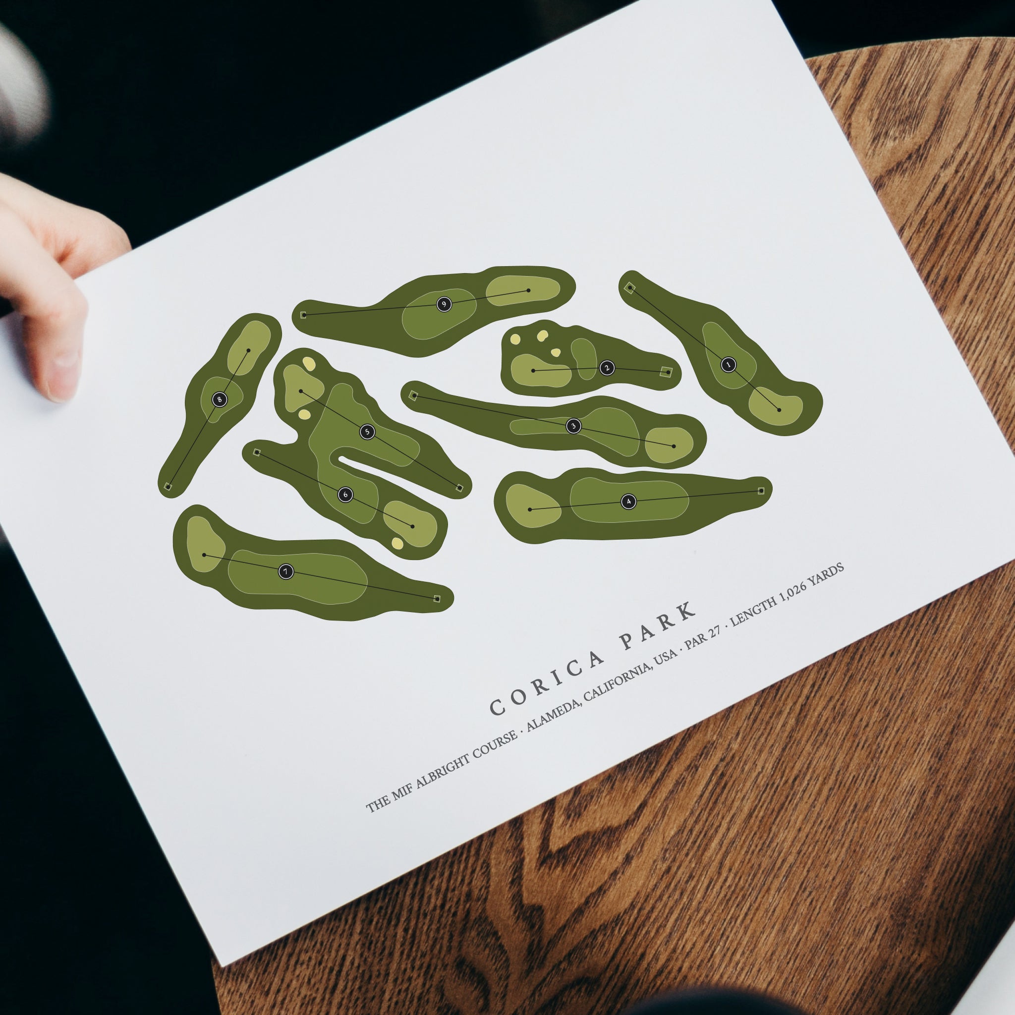 Corica Park - The Mif Albright Course | Golf Course Map | With Laptop