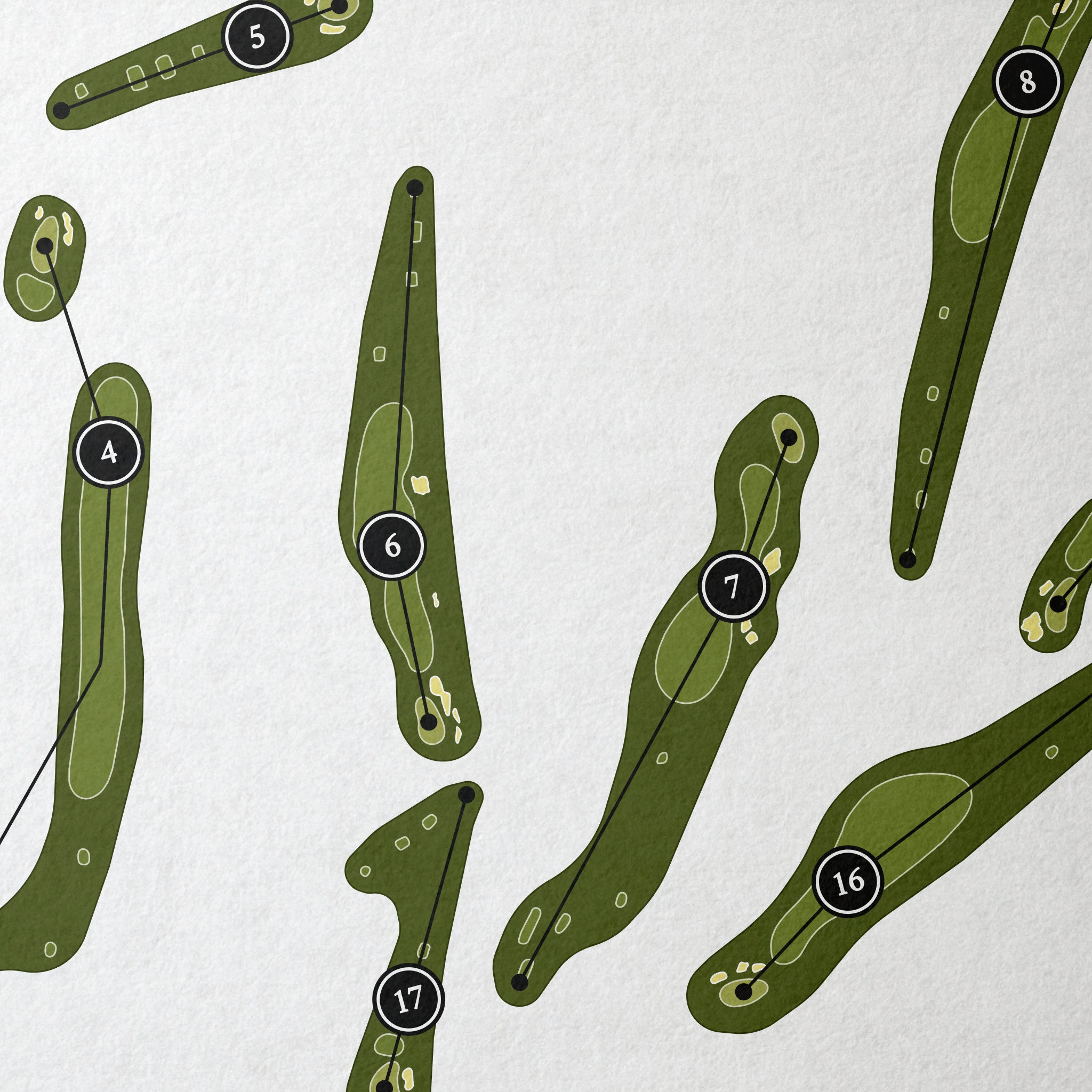 Cornerstone Club | Golf Course Map | Close Up