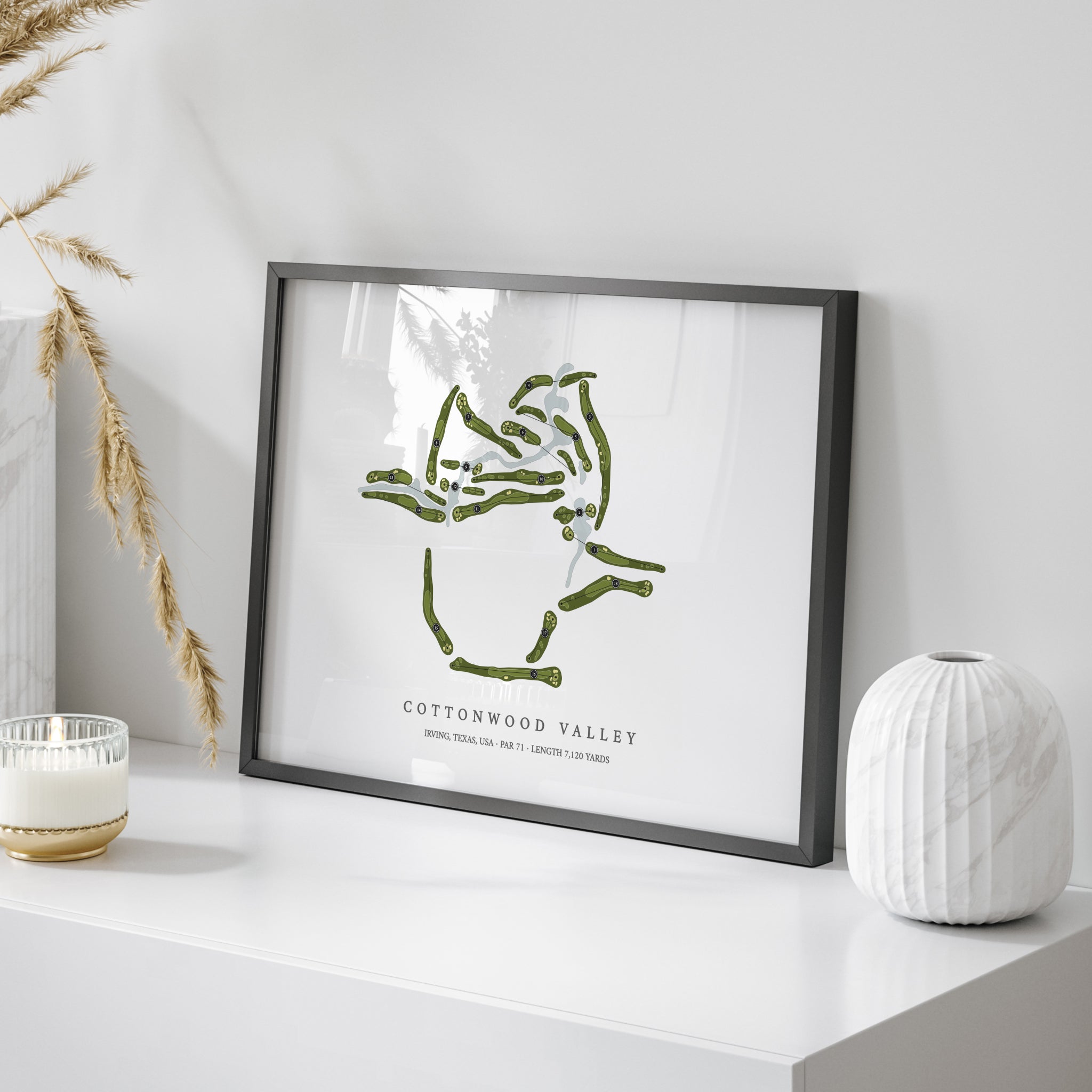 Cottonwood Valley | Golf Course Map | On Table