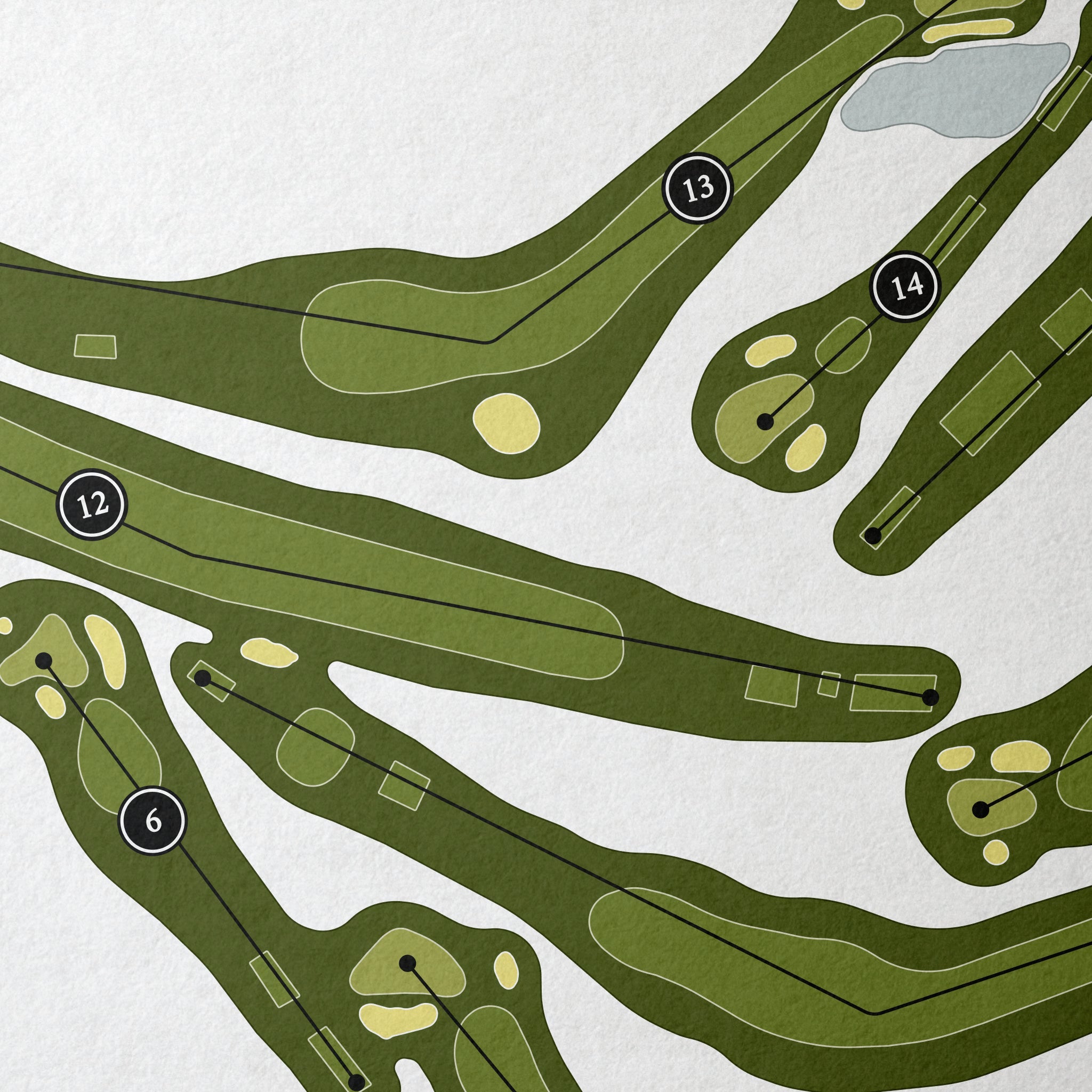 Country Club Of Johnston County | Golf Course Print | Close Up