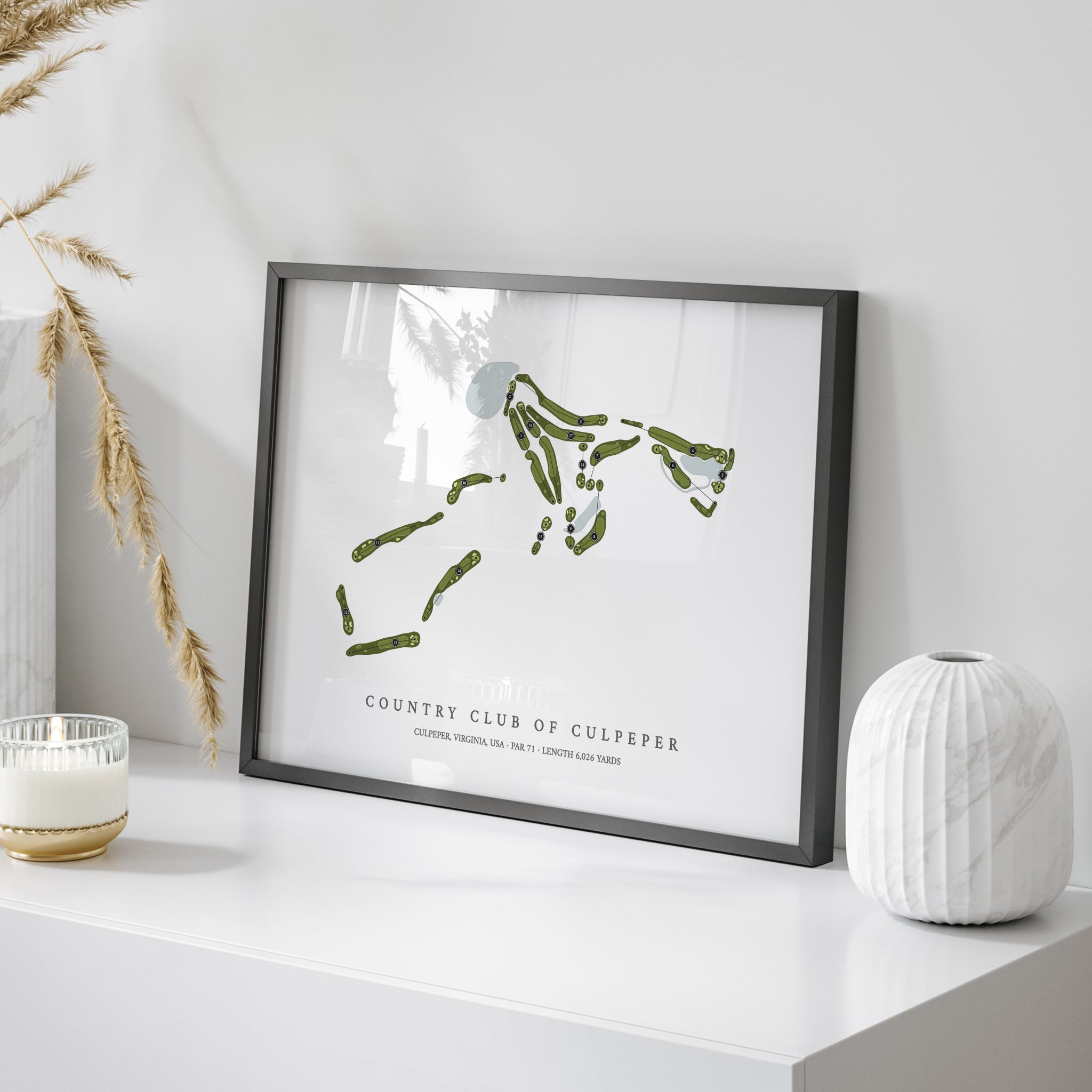 Country Club of Culpeper | Golf Course Map | On Table