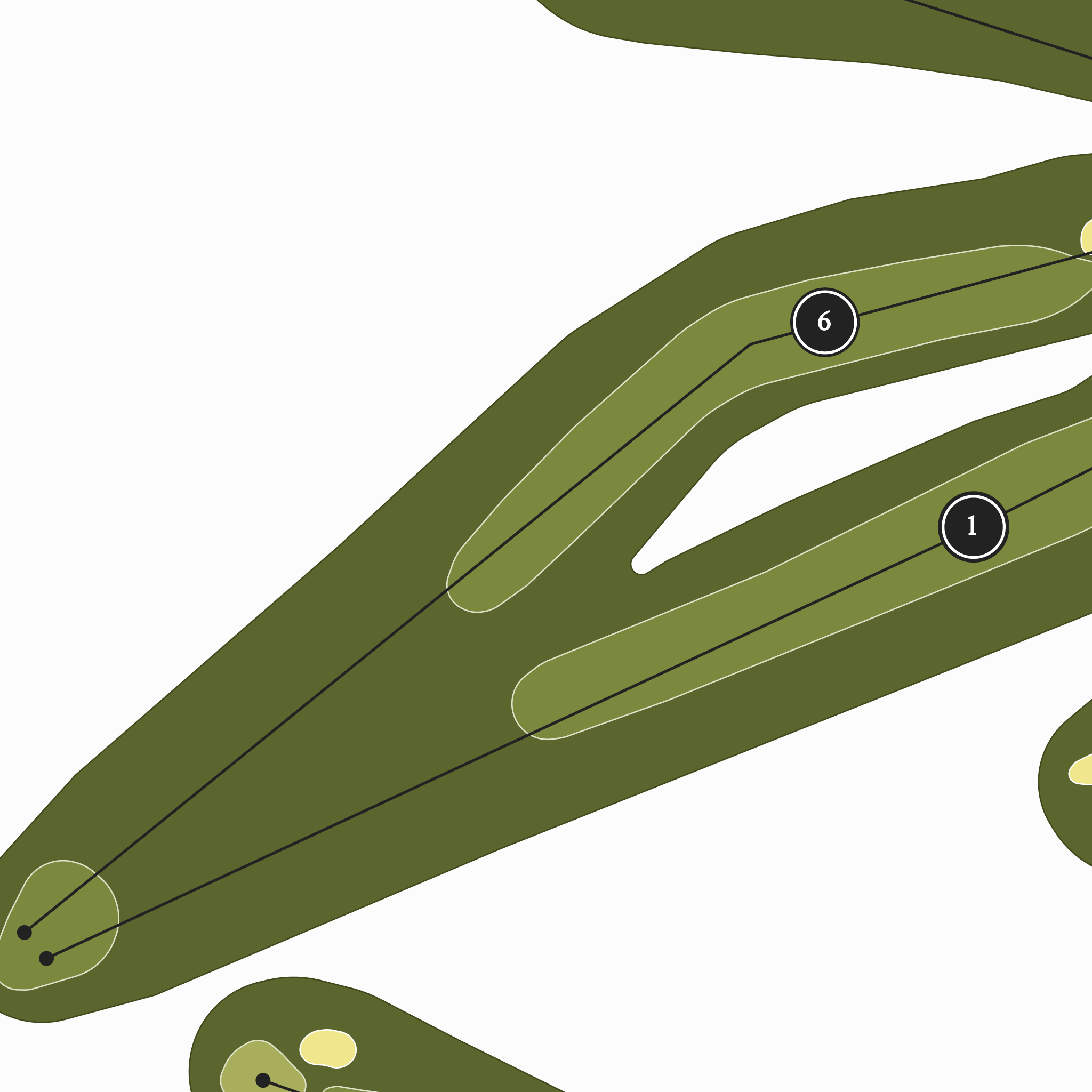 Country Club of Detroit - Short Course | Golf Course Map | Close Up