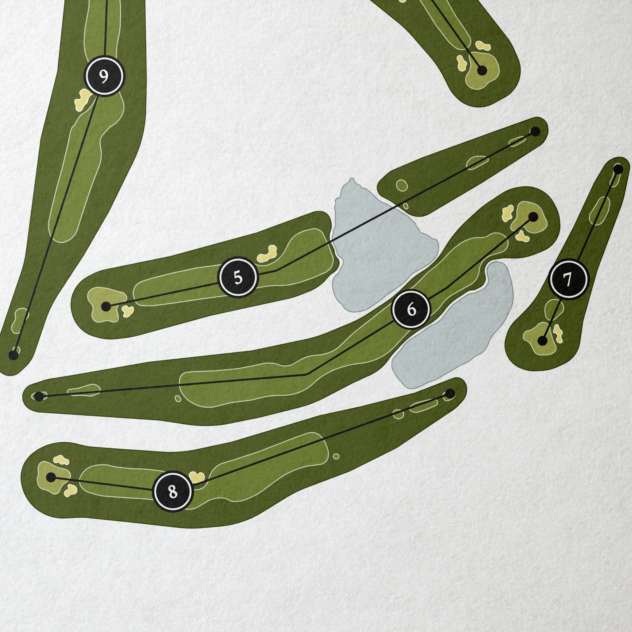 Country Club of Leawood | Golf Course Map | Close Up