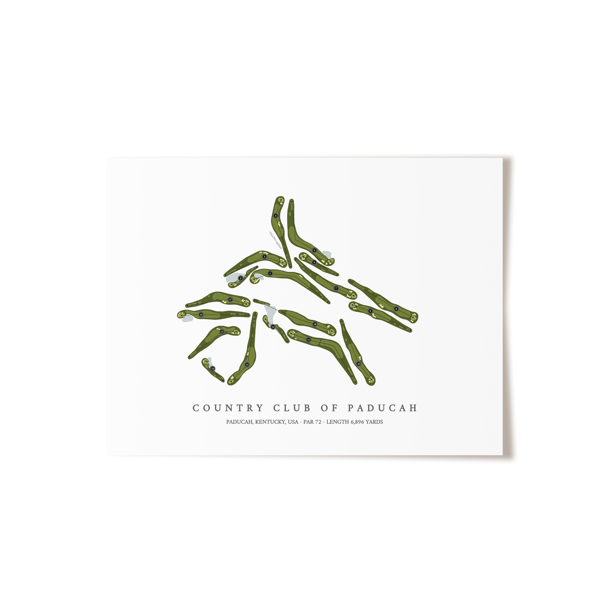 Country Club of Paducah | Golf Course Print | Unframed