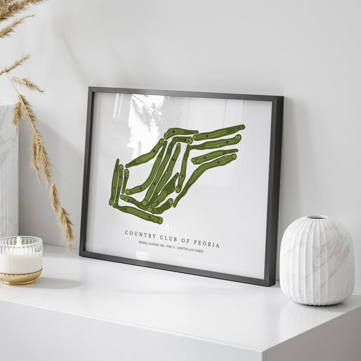 Country Club of Peoria | Golf Course Map | On Table
