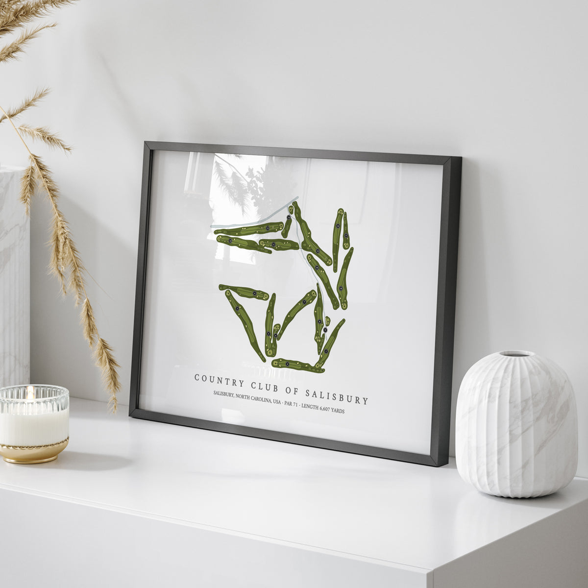 Country Club of Salisbury | Golf Course Map | On Table