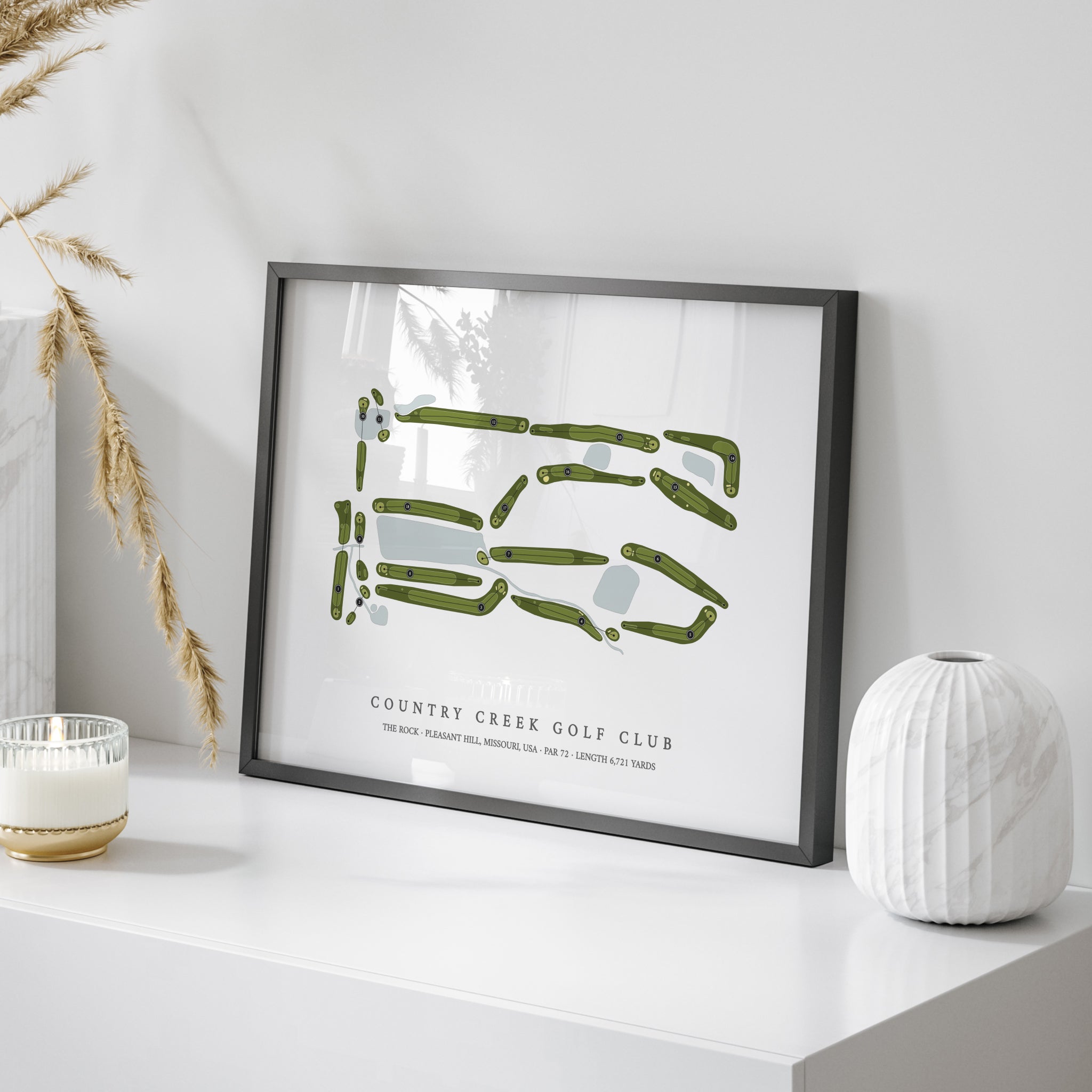 Country Creek Golf Club - The Rock | Golf Course Map | On Table
