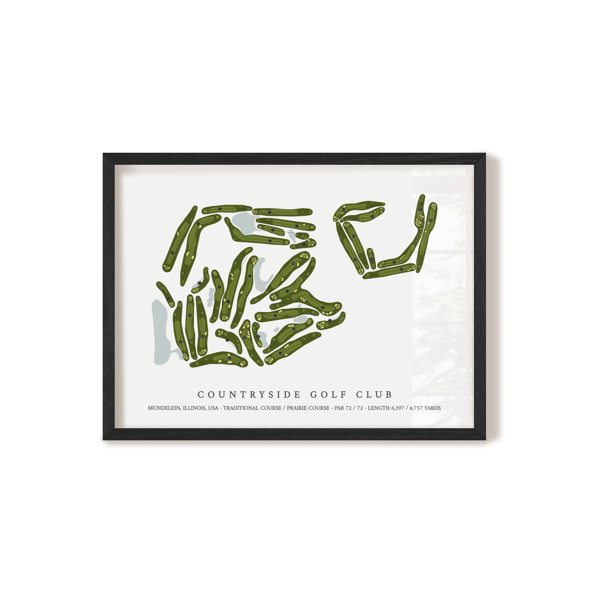 Countryside Golf Club | Golf Course Map | Black+Frame
