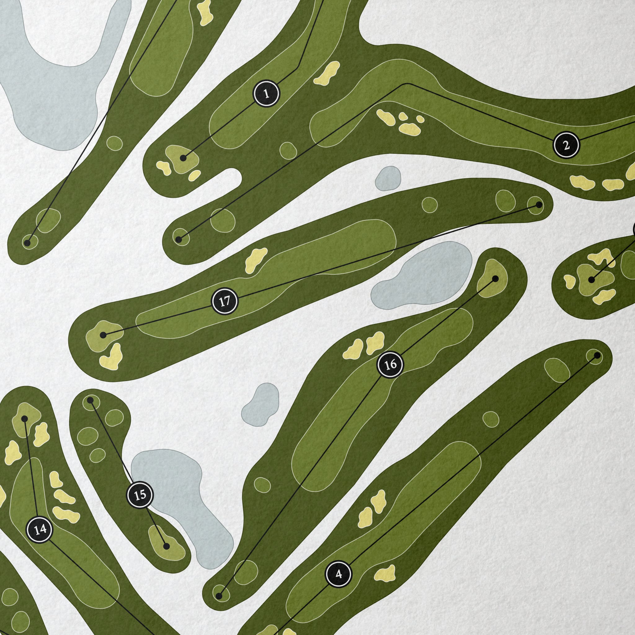 Countryside Golf Club | Golf Course Map | Close+Up