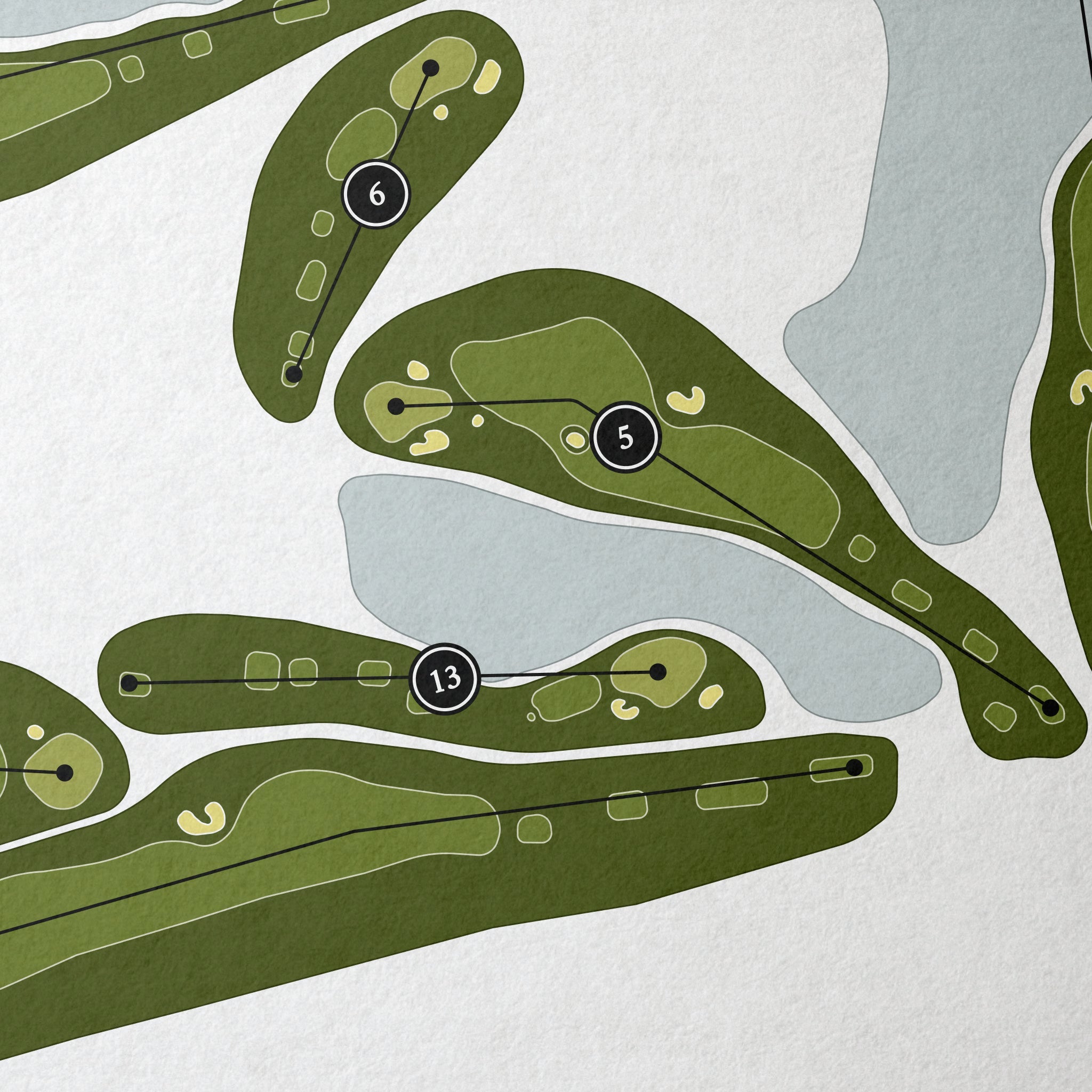 Countryside Golf & Country Club | Golf Course Print | Close Up