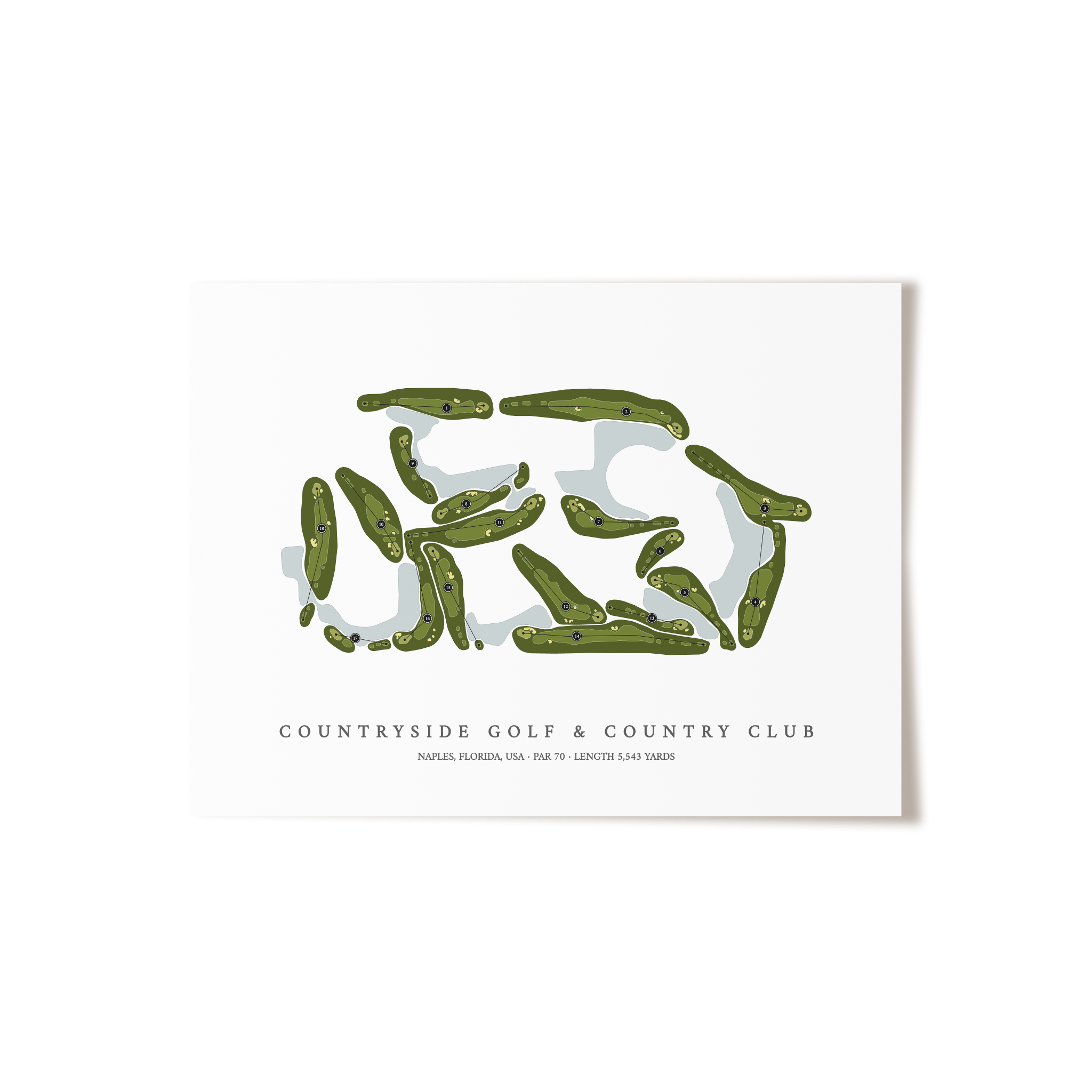 Countryside Golf & Country Club | Golf Course Print | Unframed