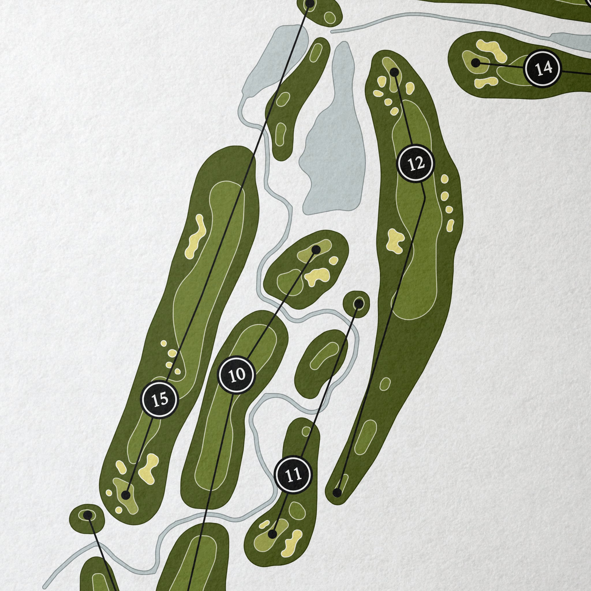 Coyote Ridge Golf Club | Golf Course Map | Close Up