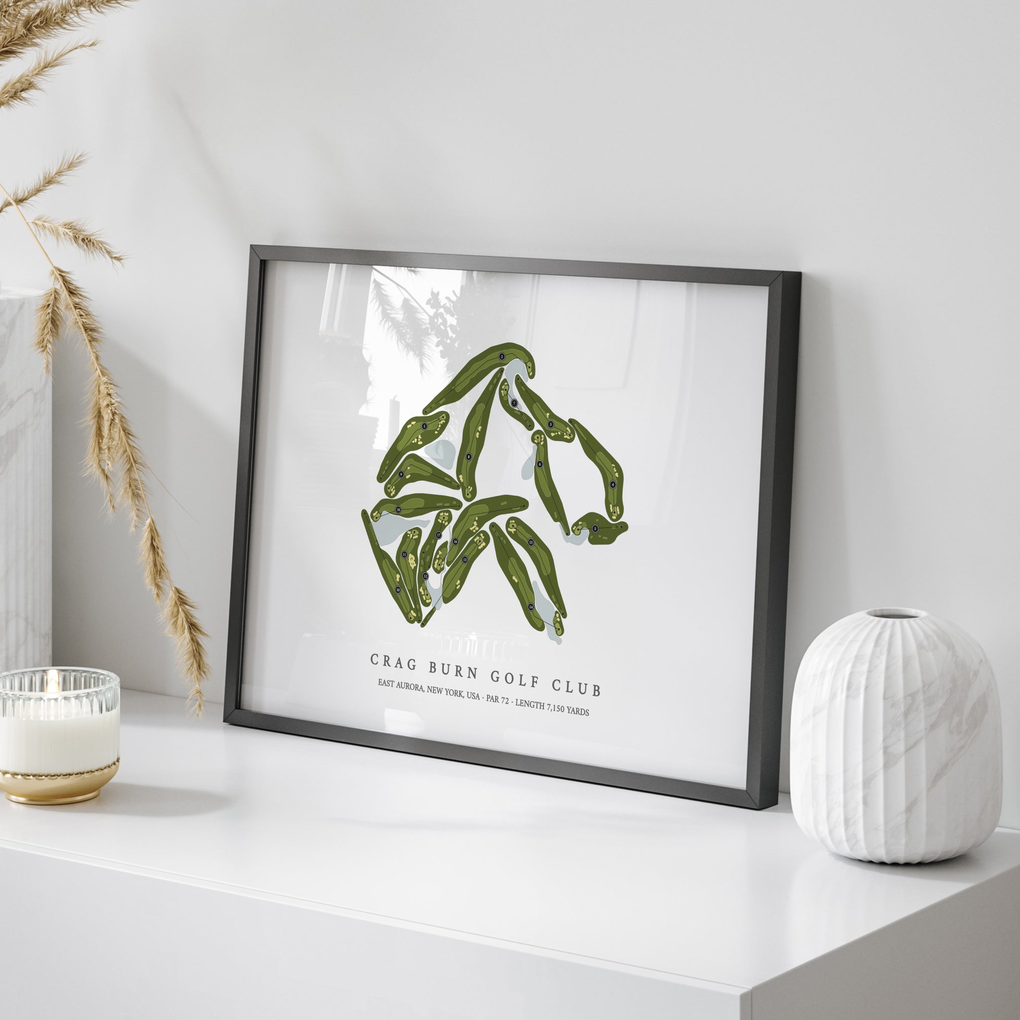 Crag Burn Golf Club | Golf Course Print | On+Table