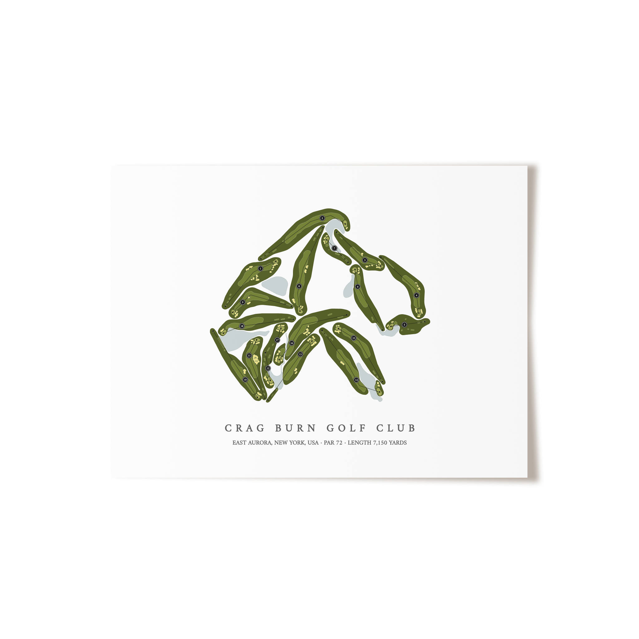 Crag Burn Golf Club | Golf Course Print | Unframed