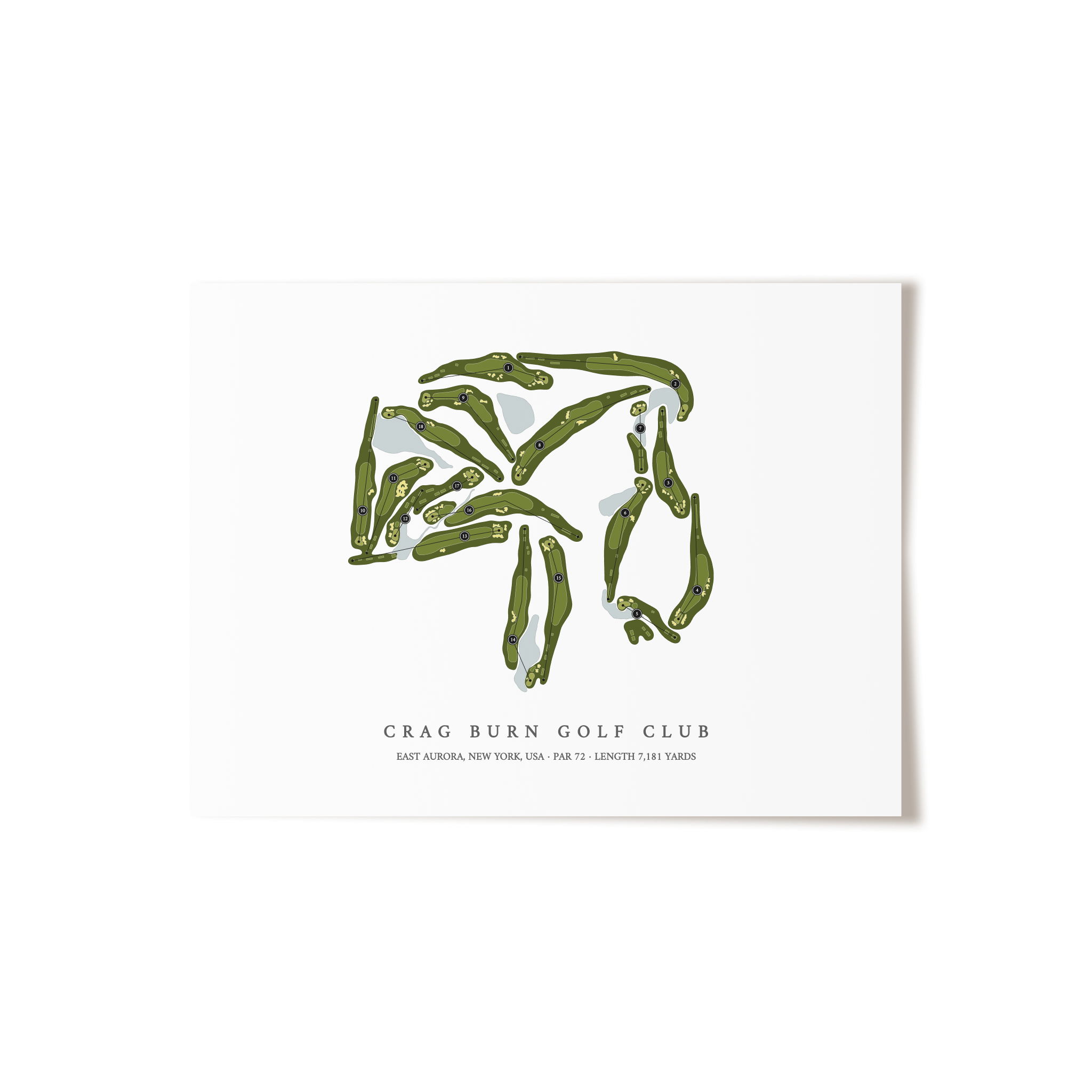 Crag Burn Golf Club | Golf Course Print | Unframed