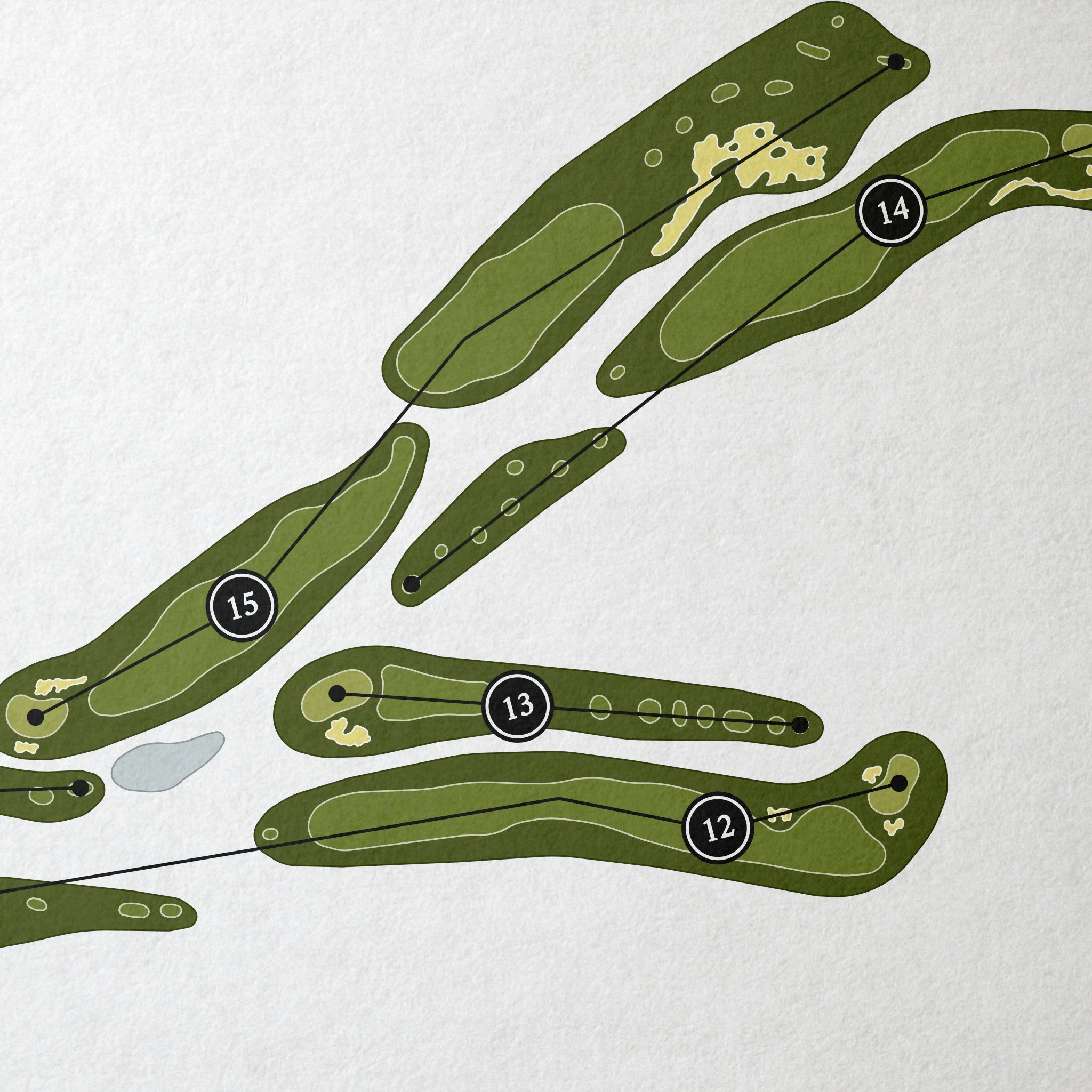 Crane Creek Country Club | Golf Course Map | Close Up