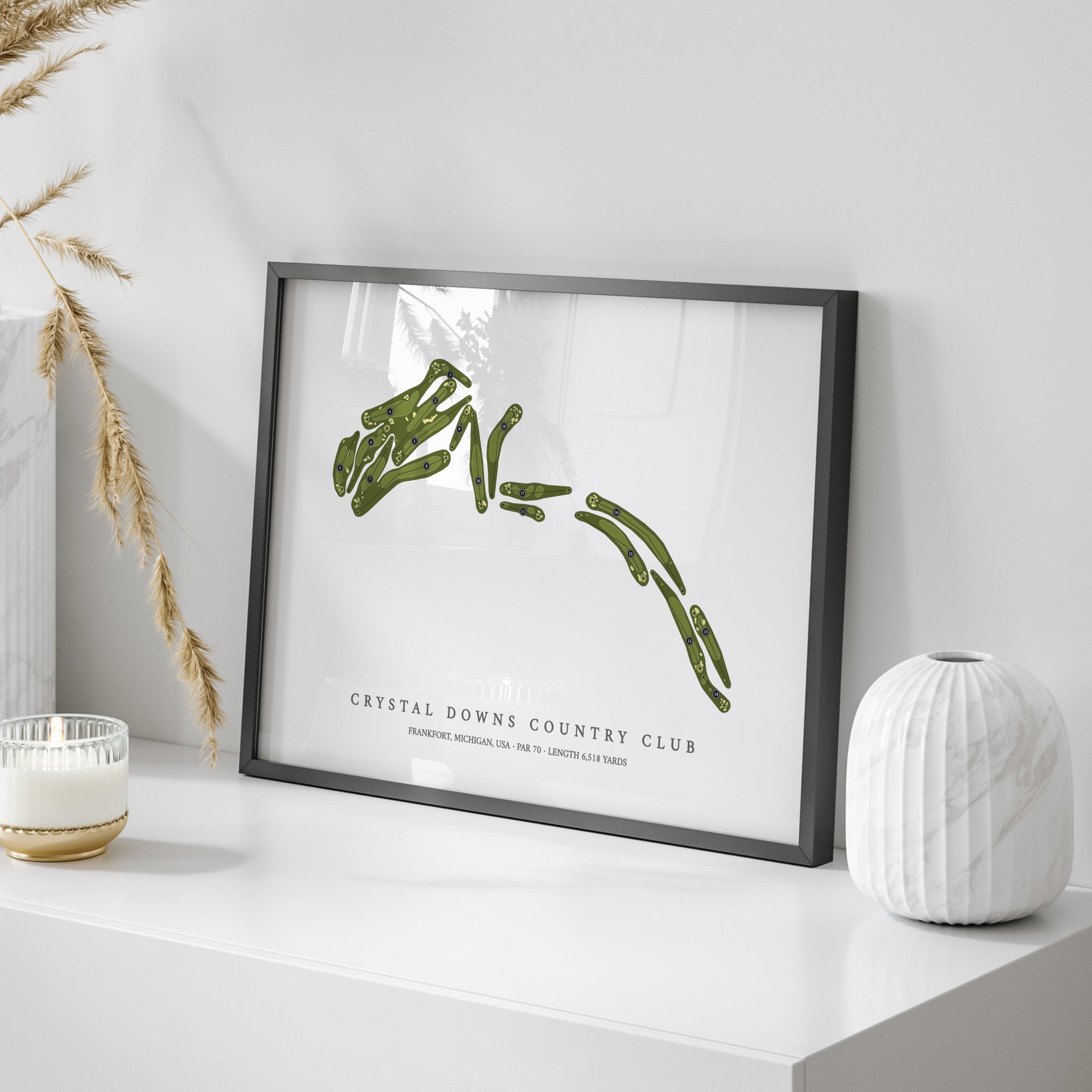 Crystal Downs Country Club | Golf Course Map | On+Table