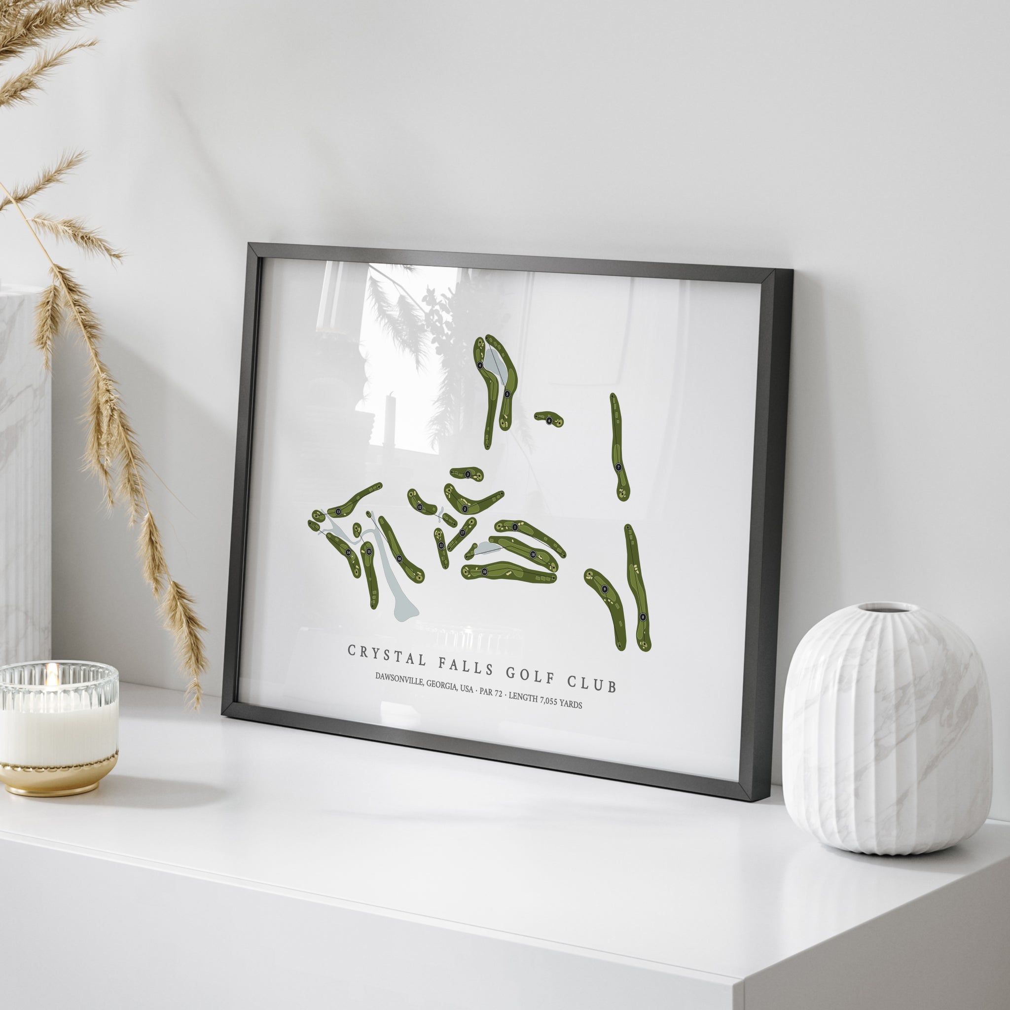 Crystal Falls Golf Club | Golf Course Map | On Table