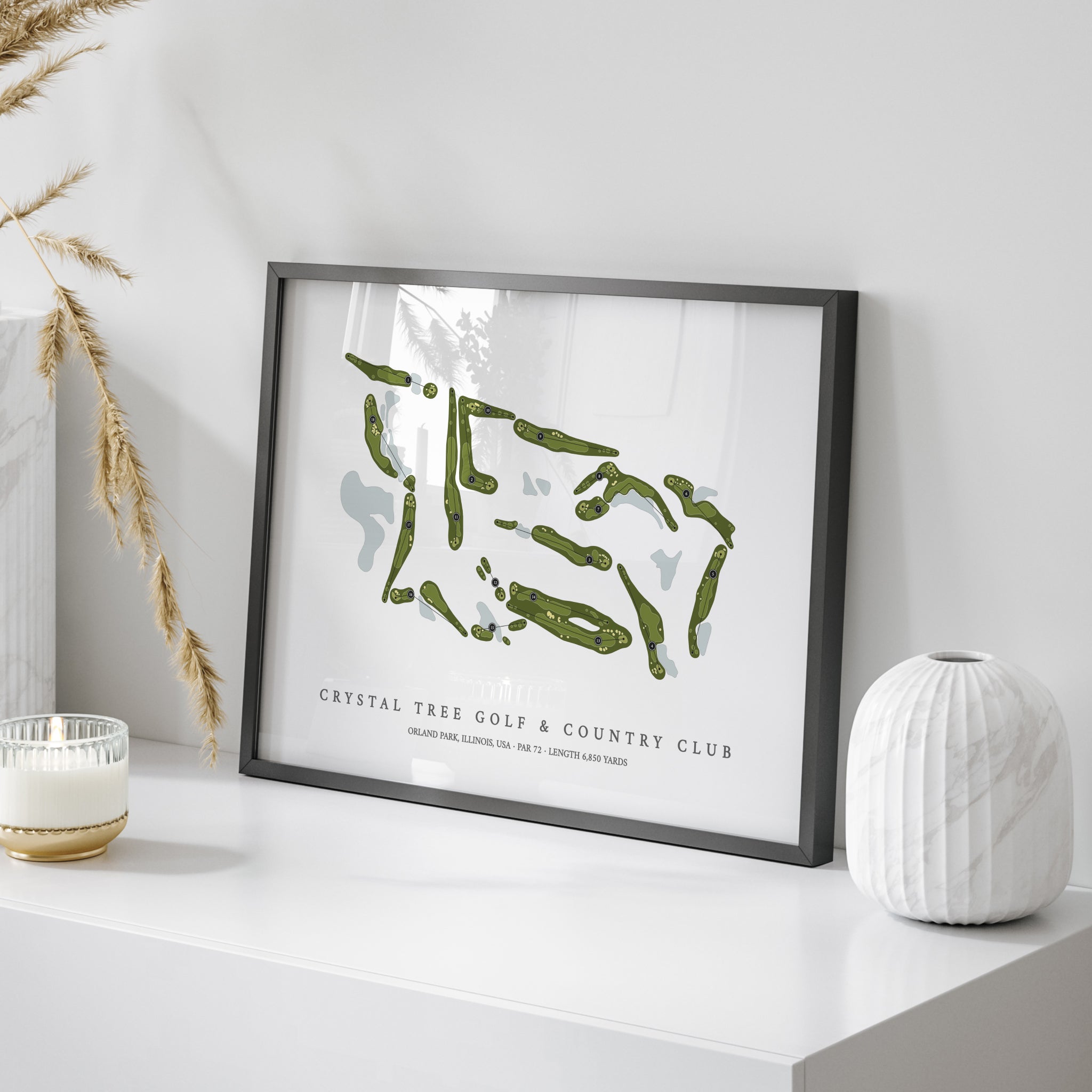 Crystal Tree Golf & Country Club | Golf Course Print | On+Table